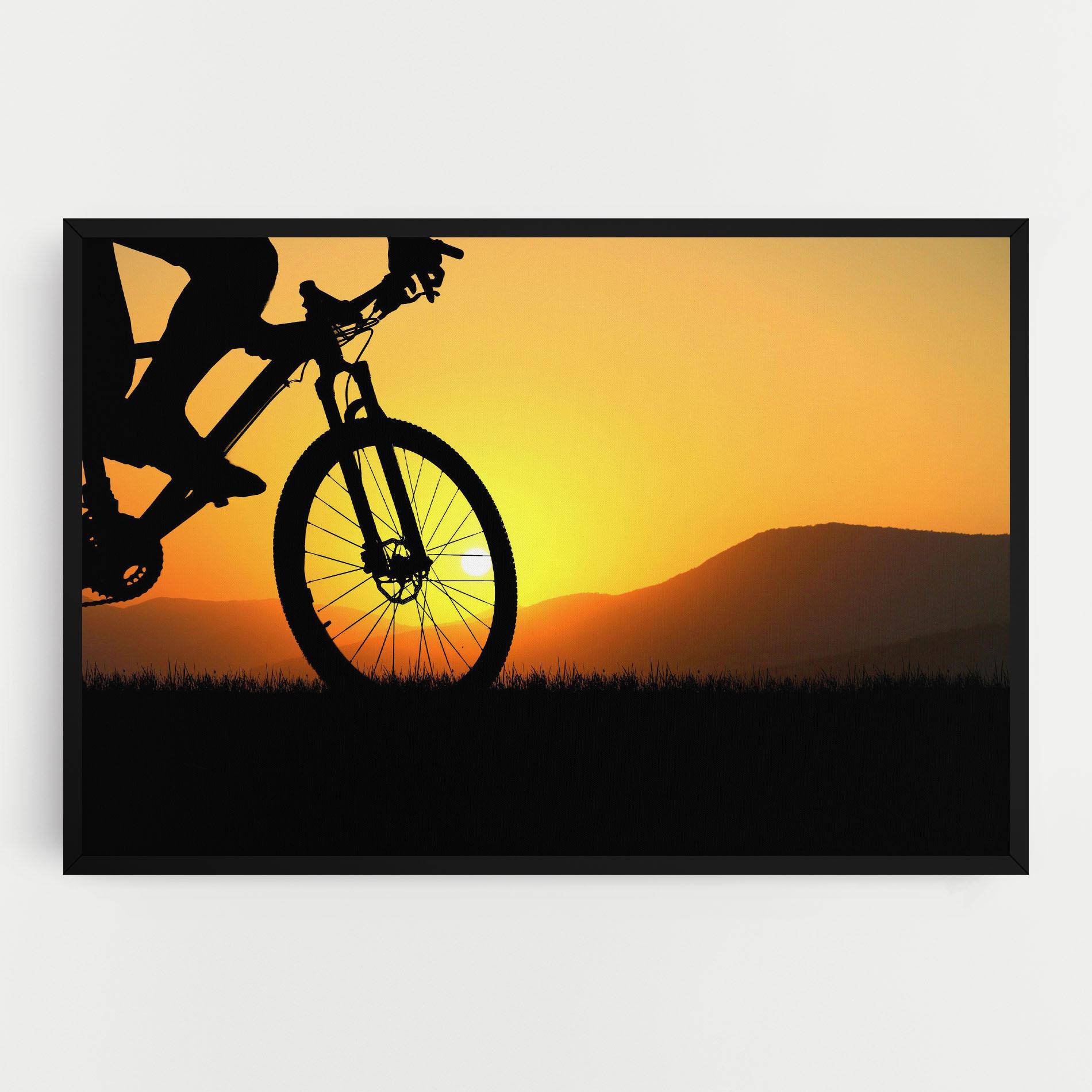 Vászonkép Mtb Silhouette View mockup 0