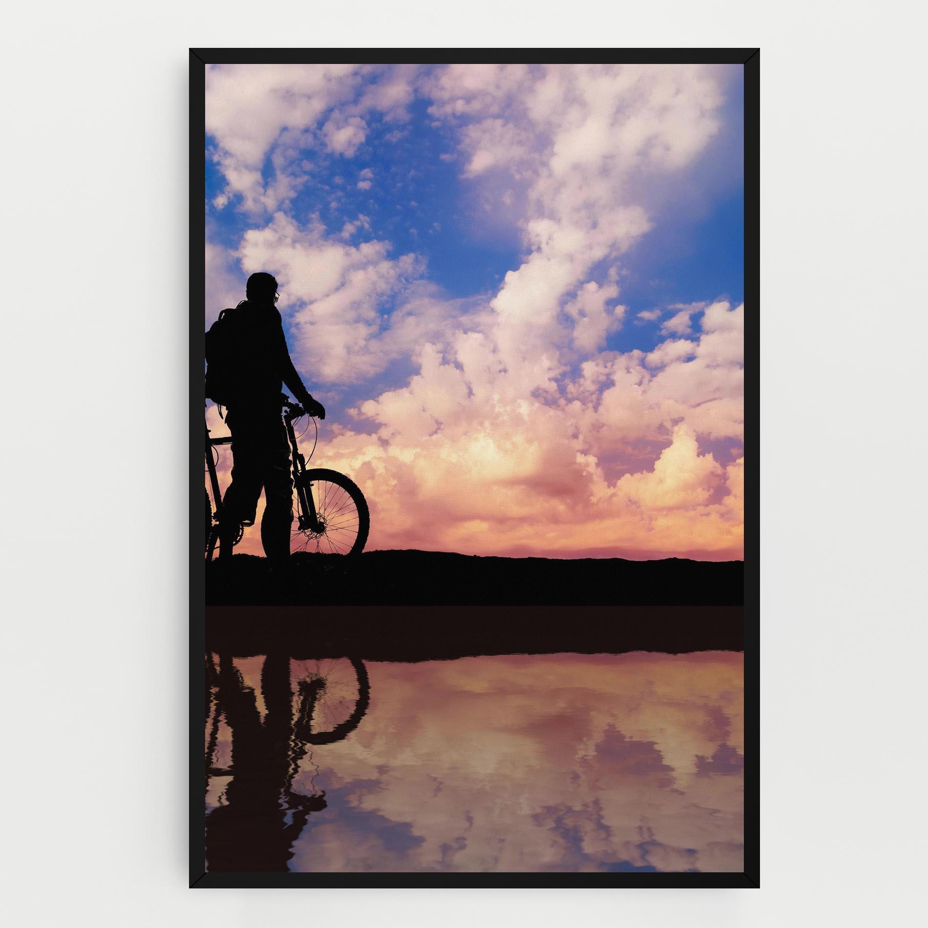 Vászonkép Bike Sunset mockup 0