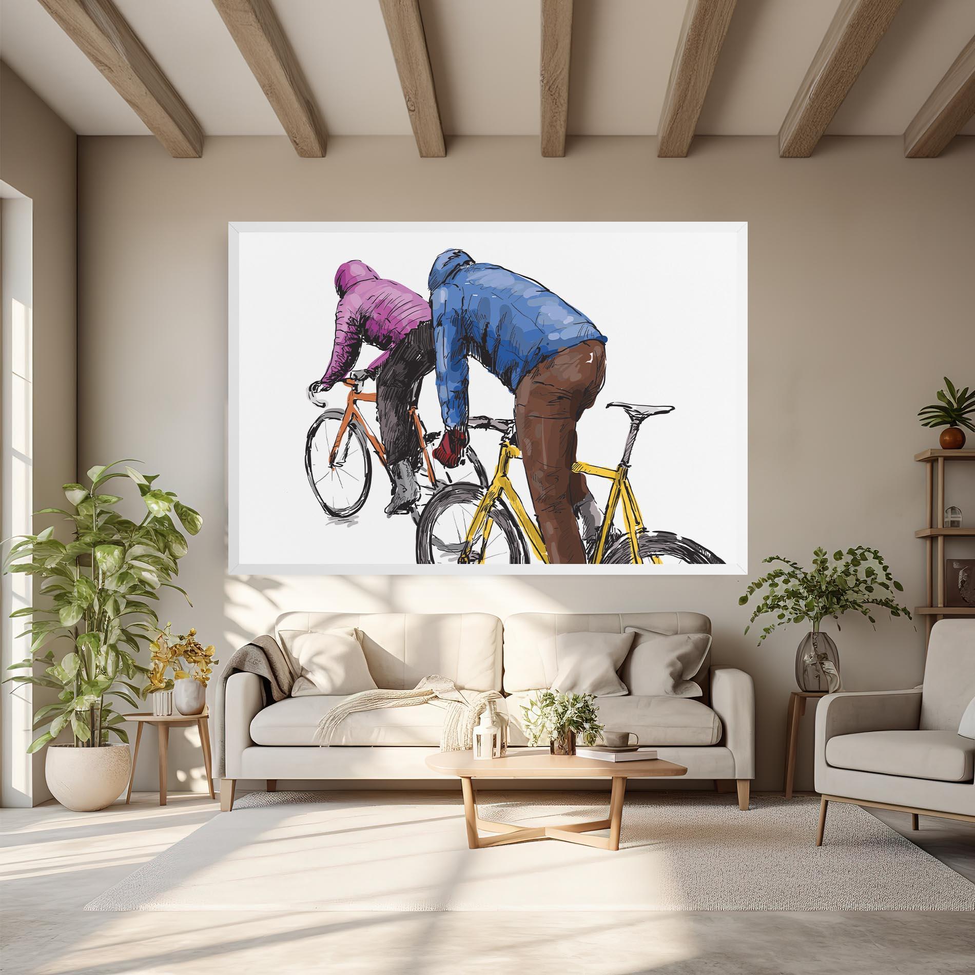 Vászonkép Bike Trip mockup 6