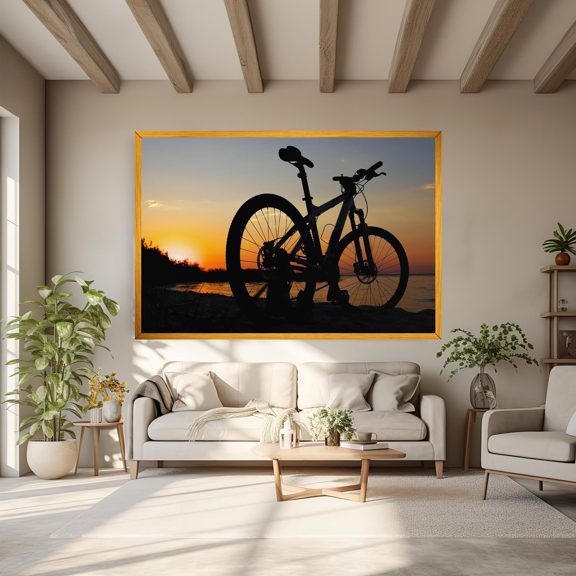Beach Bike Silhouette mockup 6