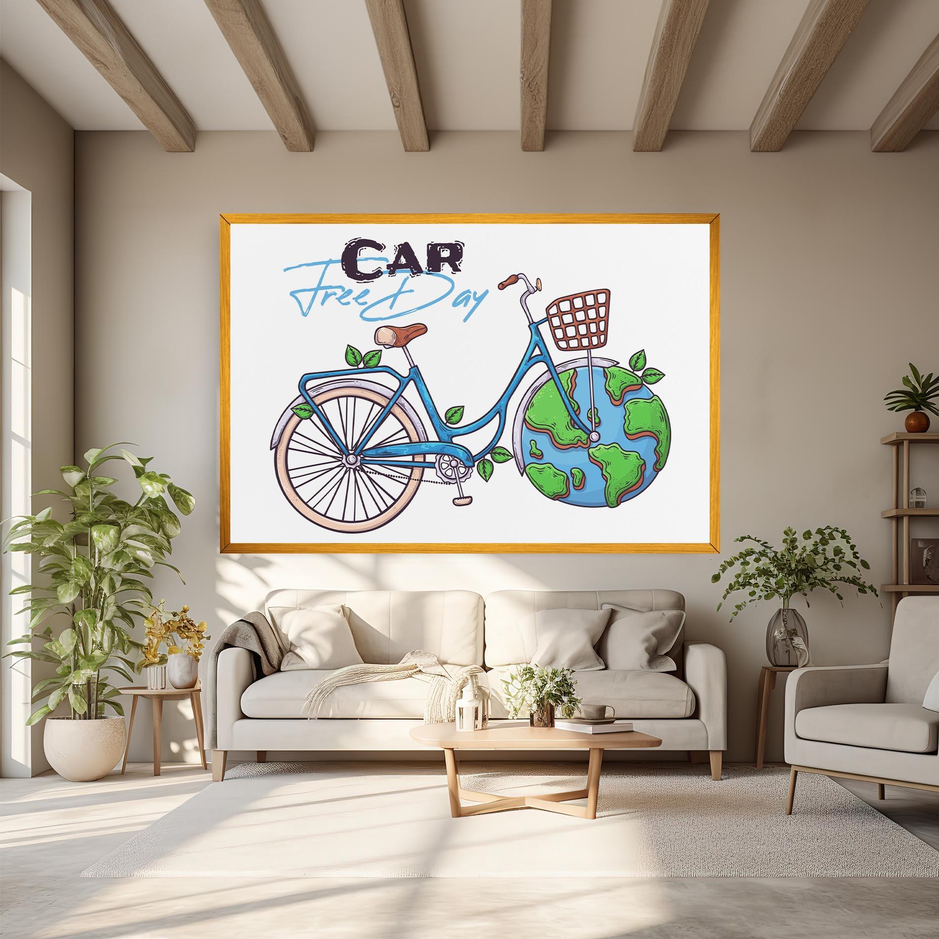 Vászonkép Free Day Bike mockup 6