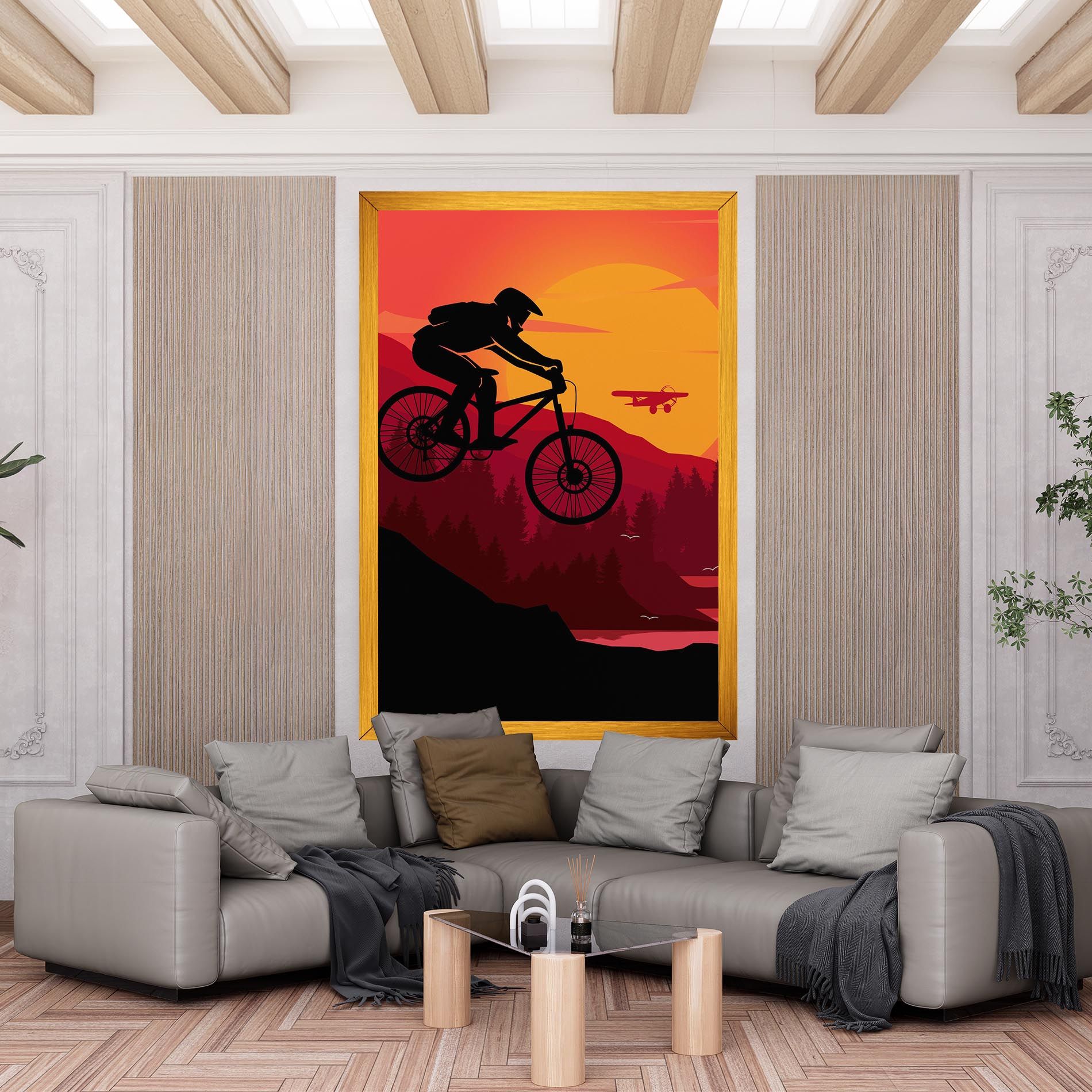 Mountain Bike Sunset mockup 6
