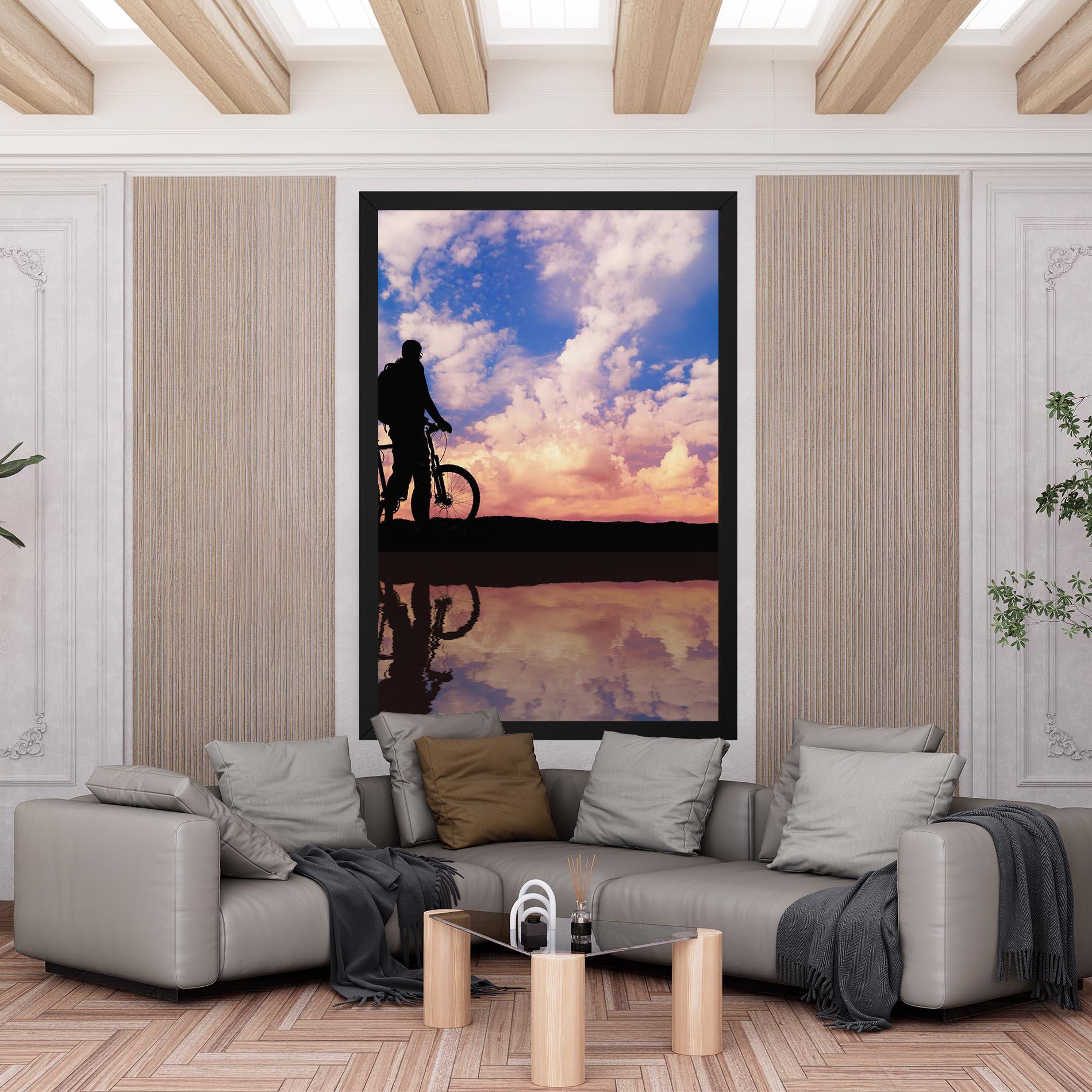Vászonkép Bike Sunset mockup 6