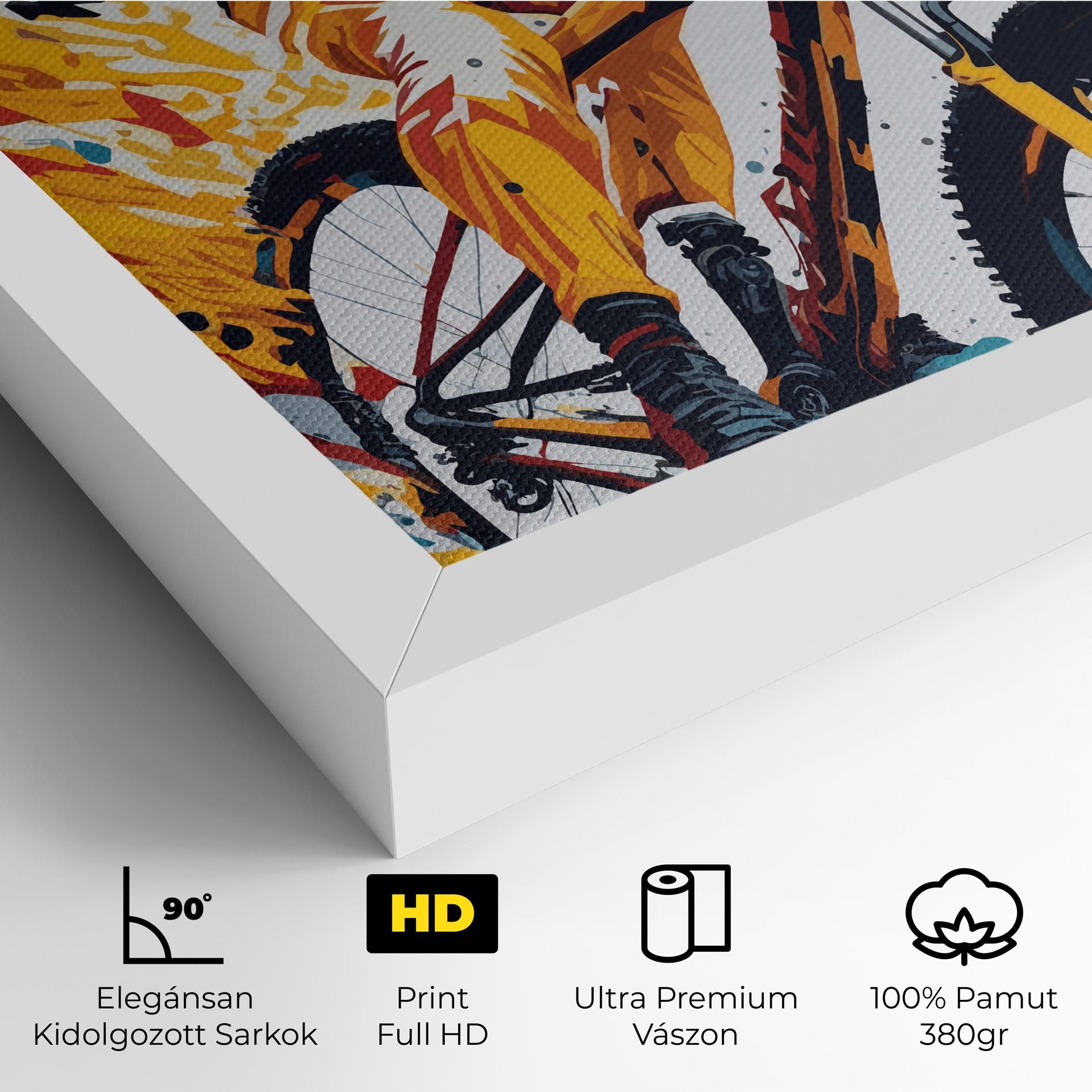 Yellow Bike Art mockup 4