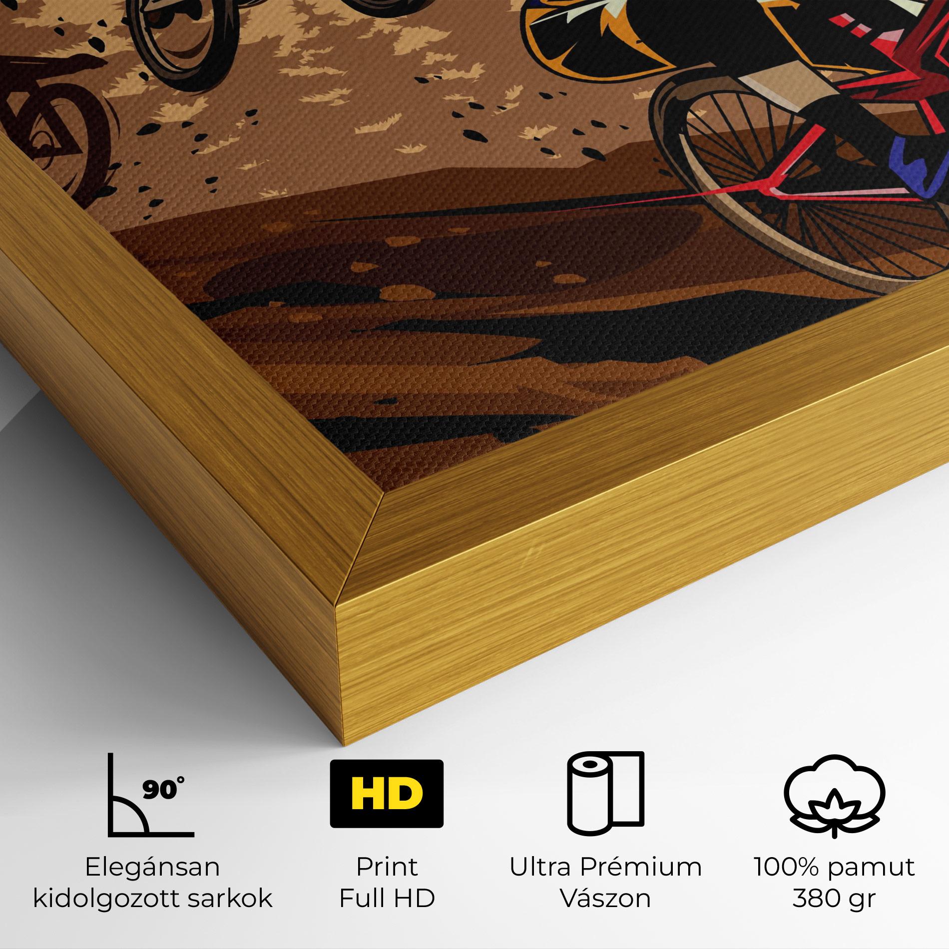 Vászonkép Downhill Bike mockup 4