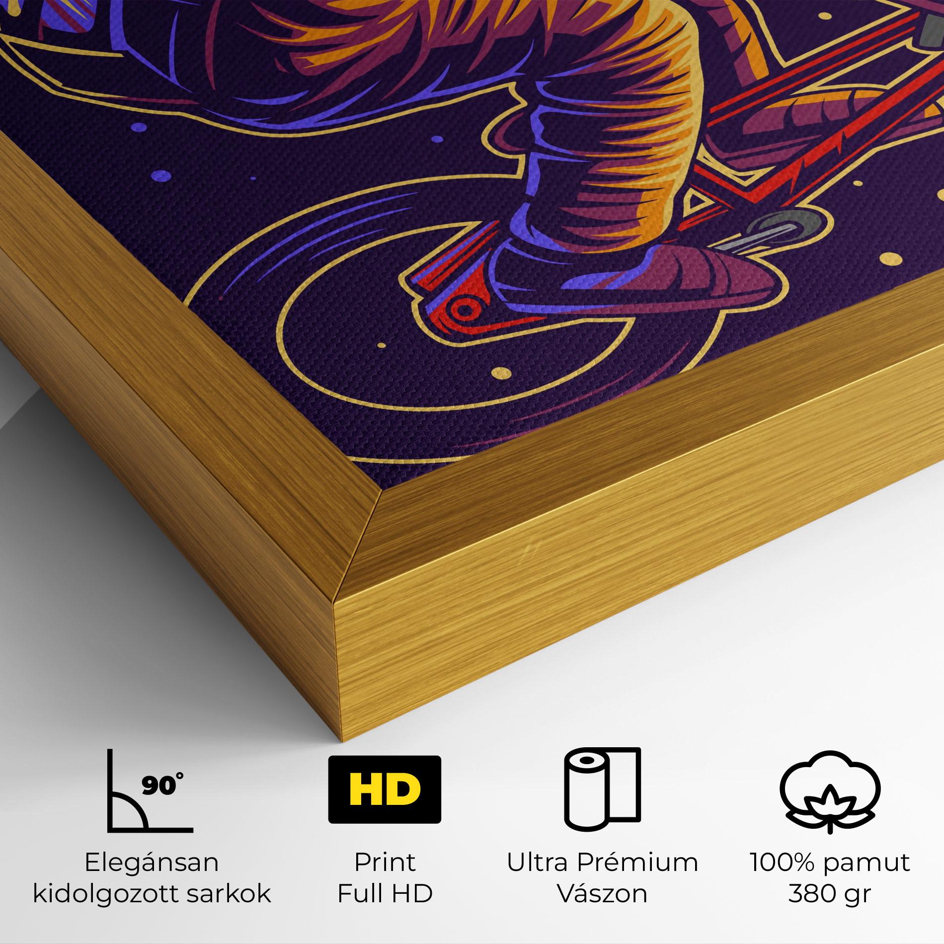 Vászonkép Moon Bike mockup 4