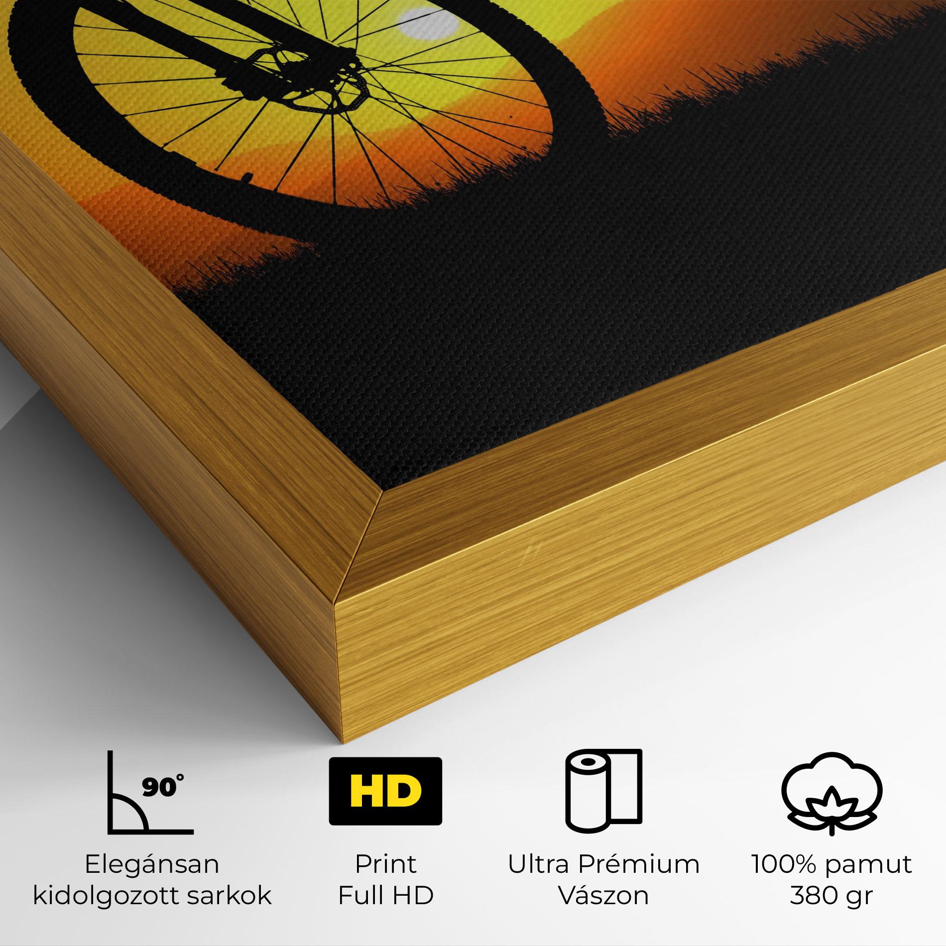 Vászonkép Mtb Silhouette View mockup 4
