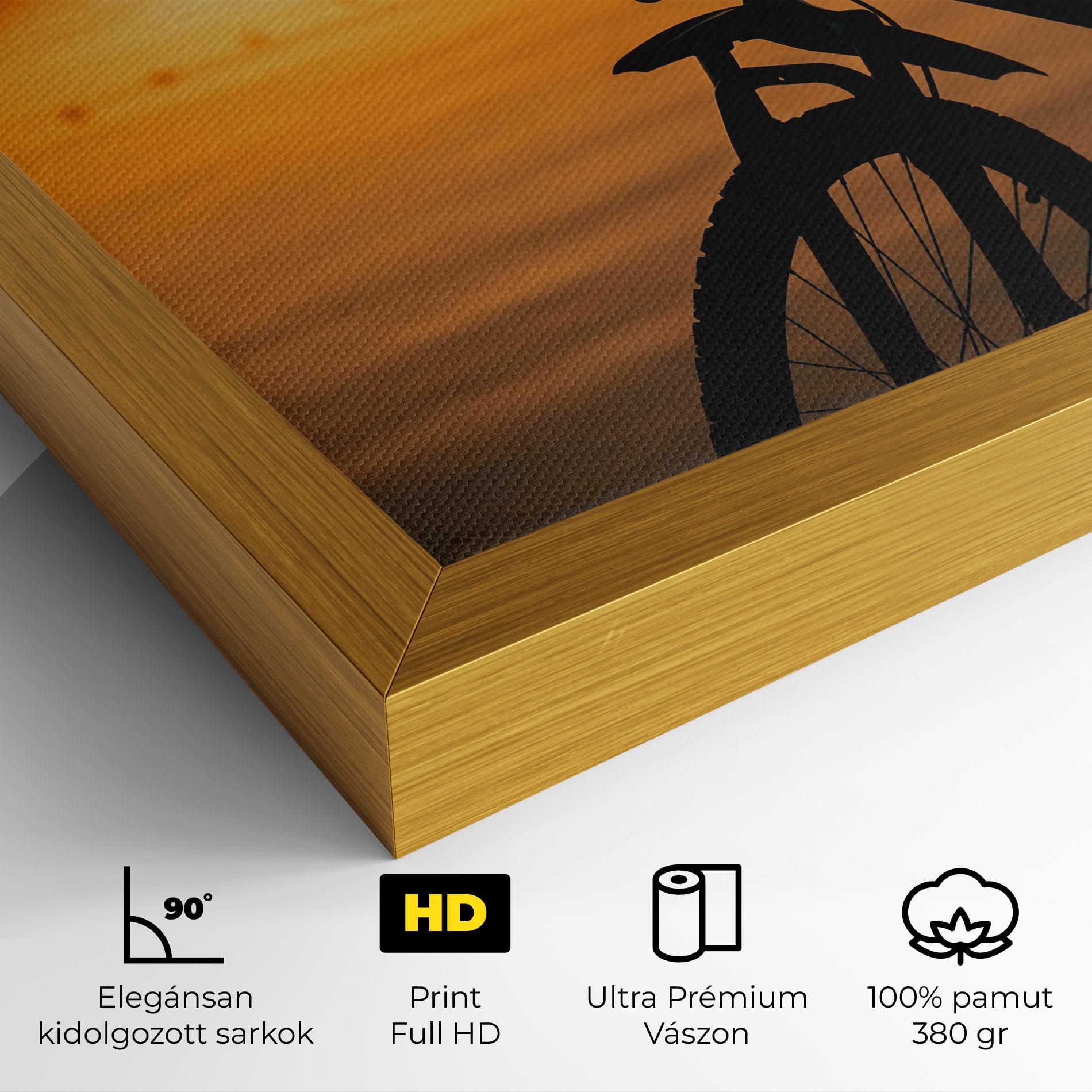 Vászonkép Sunset Lake Bike mockup 4