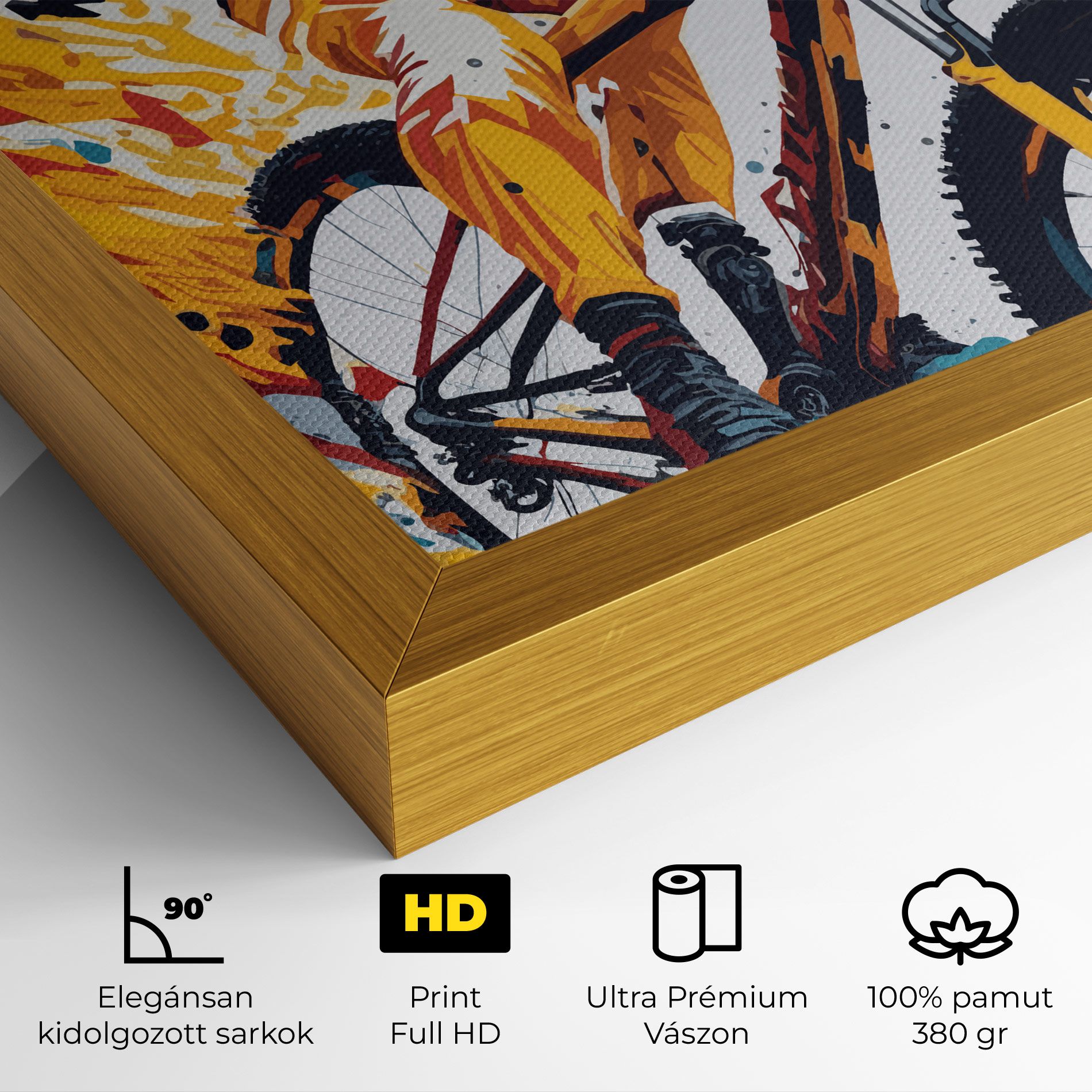 Yellow Bike Art mockup 4