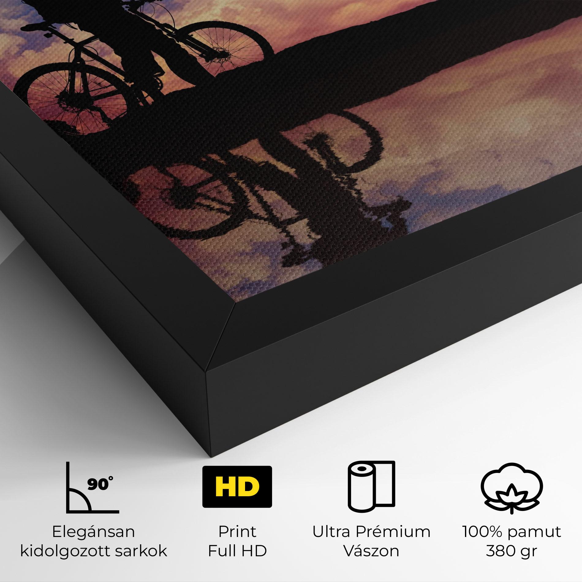 Vászonkép Bike Sunset mockup 4