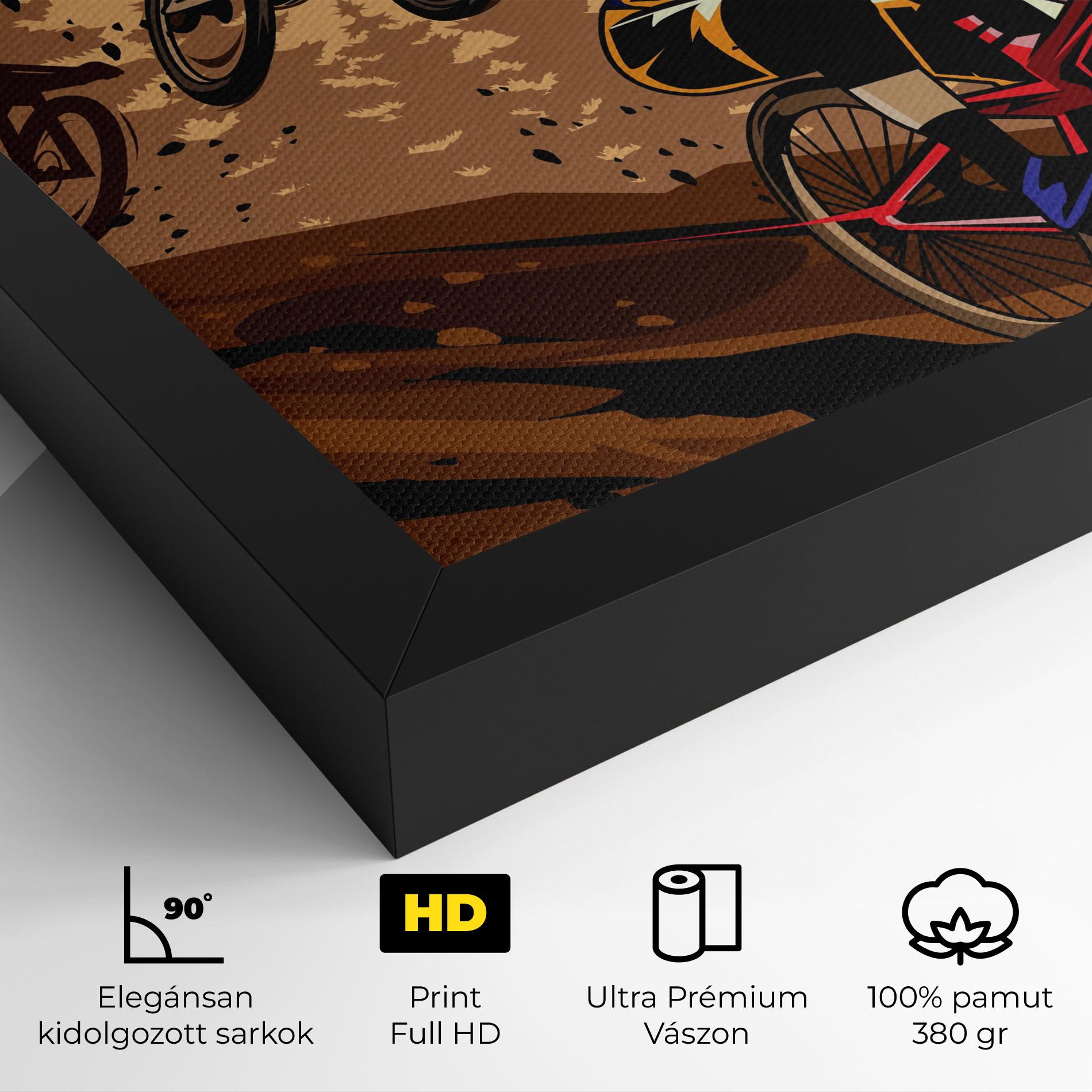 Vászonkép Downhill Bike mockup 4