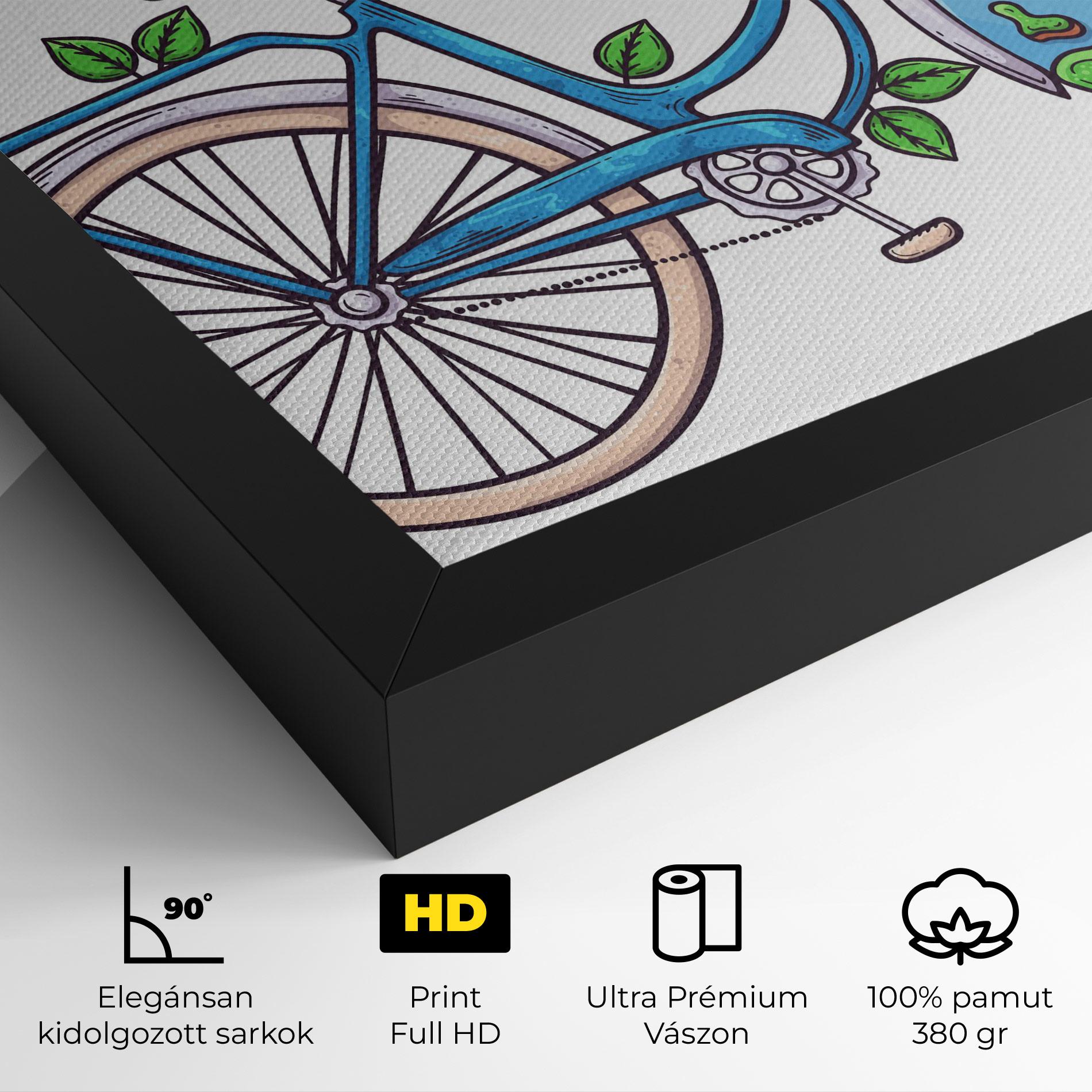Vászonkép Free Day Bike mockup 4