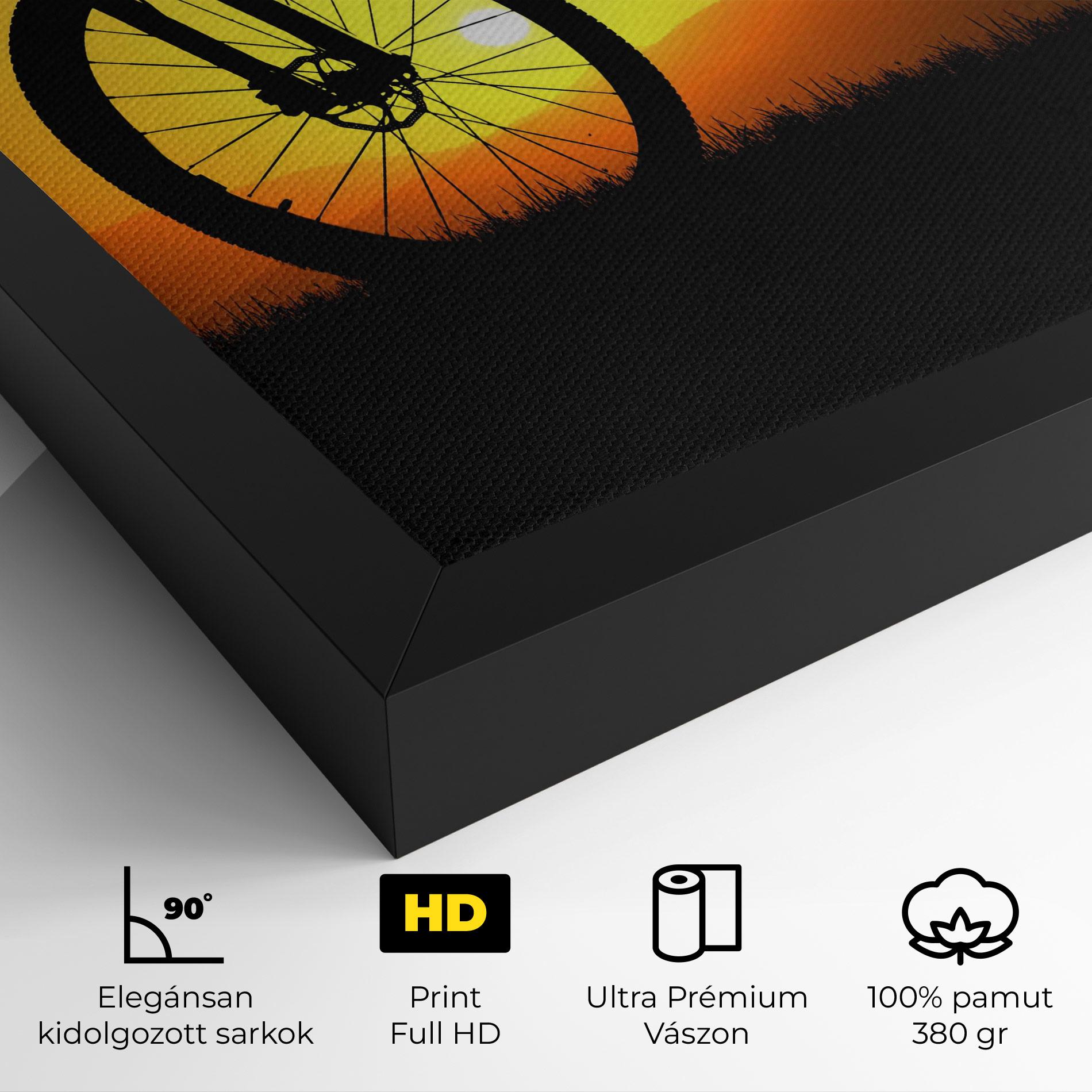 Vászonkép Mtb Silhouette View mockup 4