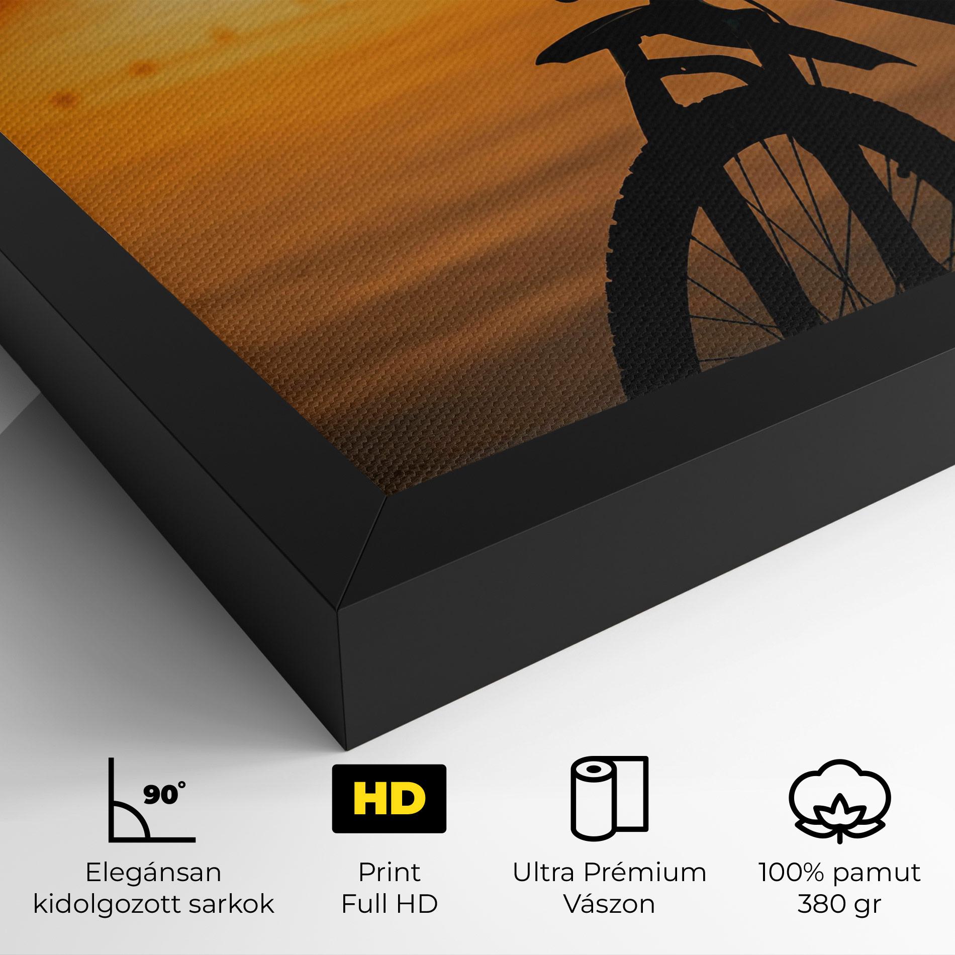Vászonkép Sunset Lake Bike mockup 4