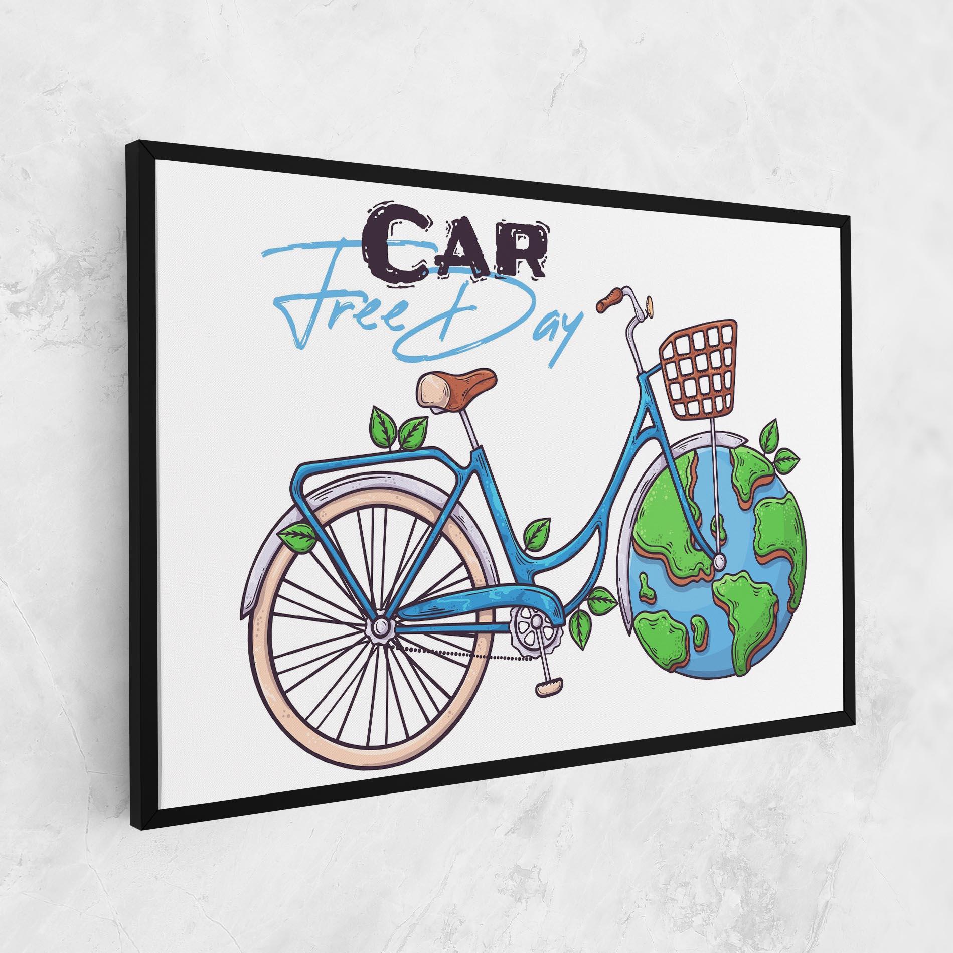 Vászonkép Free Day Bike mockup 1
