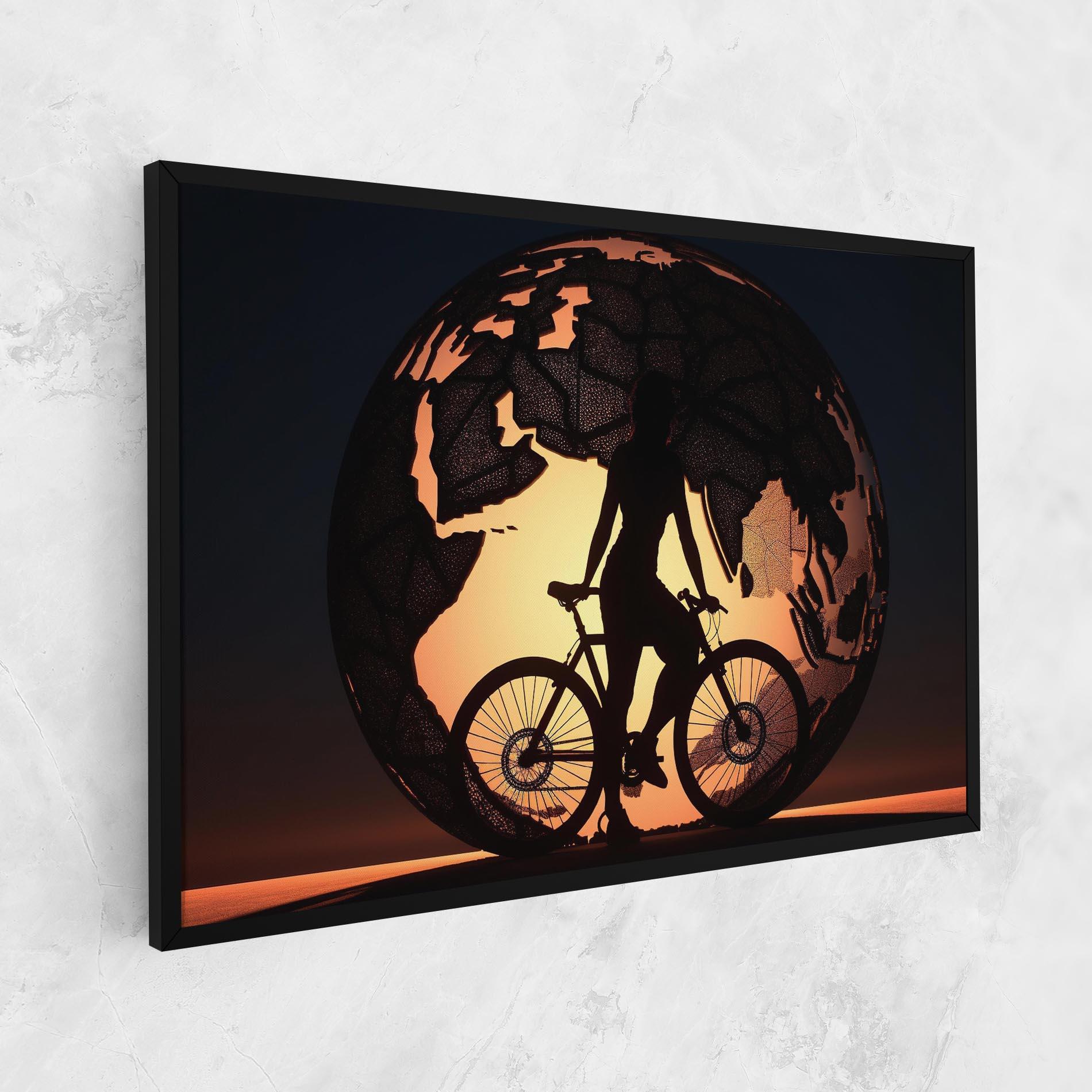 Vászonkép Globe Riding World mockup 1