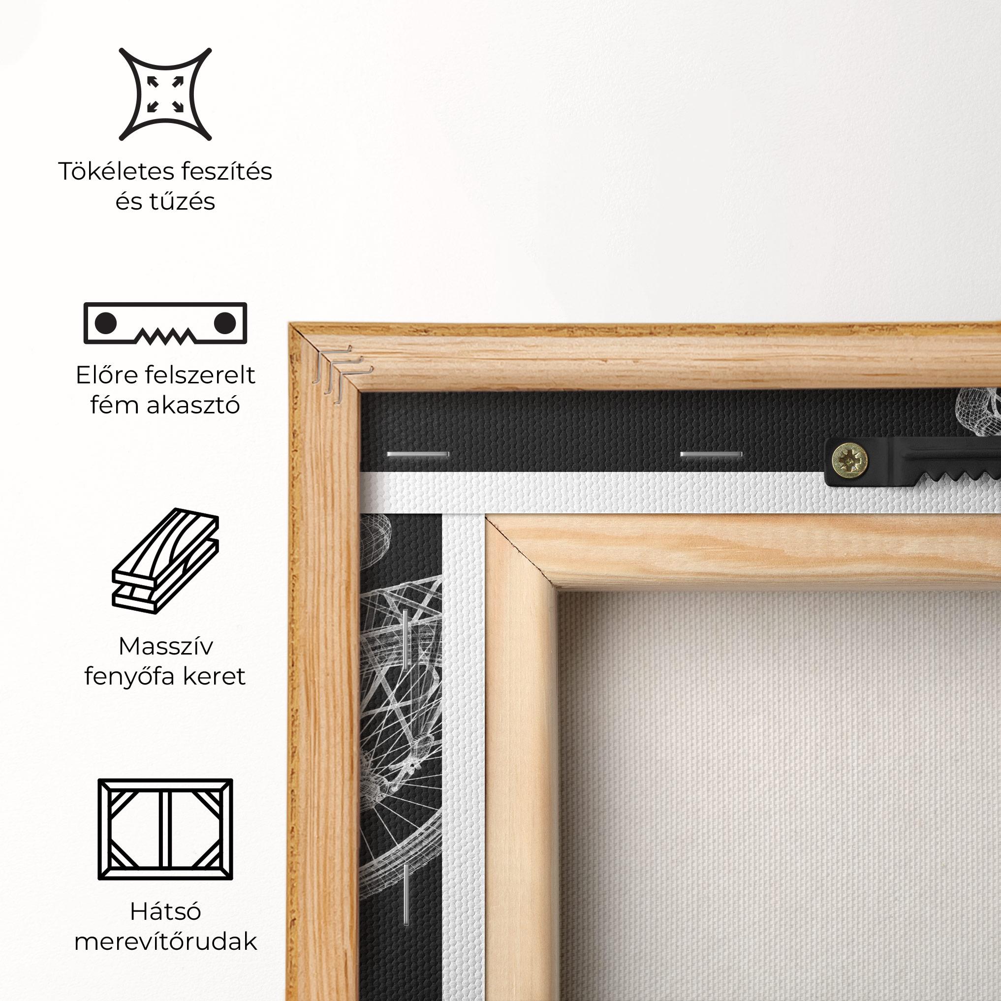 Vászonkép Bicycle 3d Model mockup 5