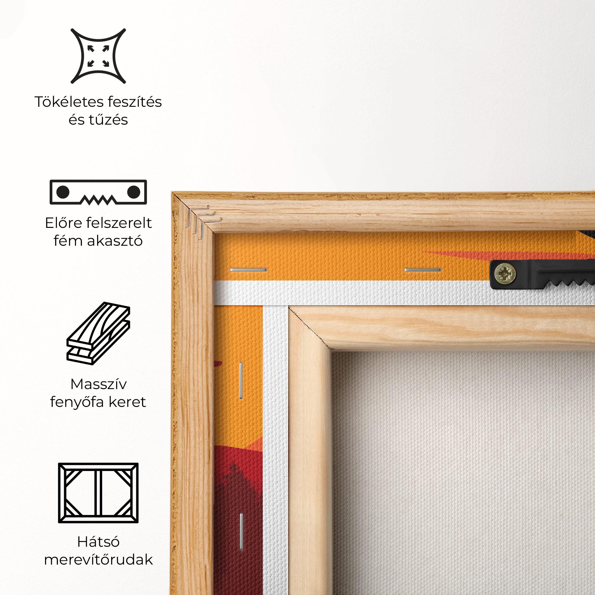 Vászonkép Mountain Bike Sunset mockup 5