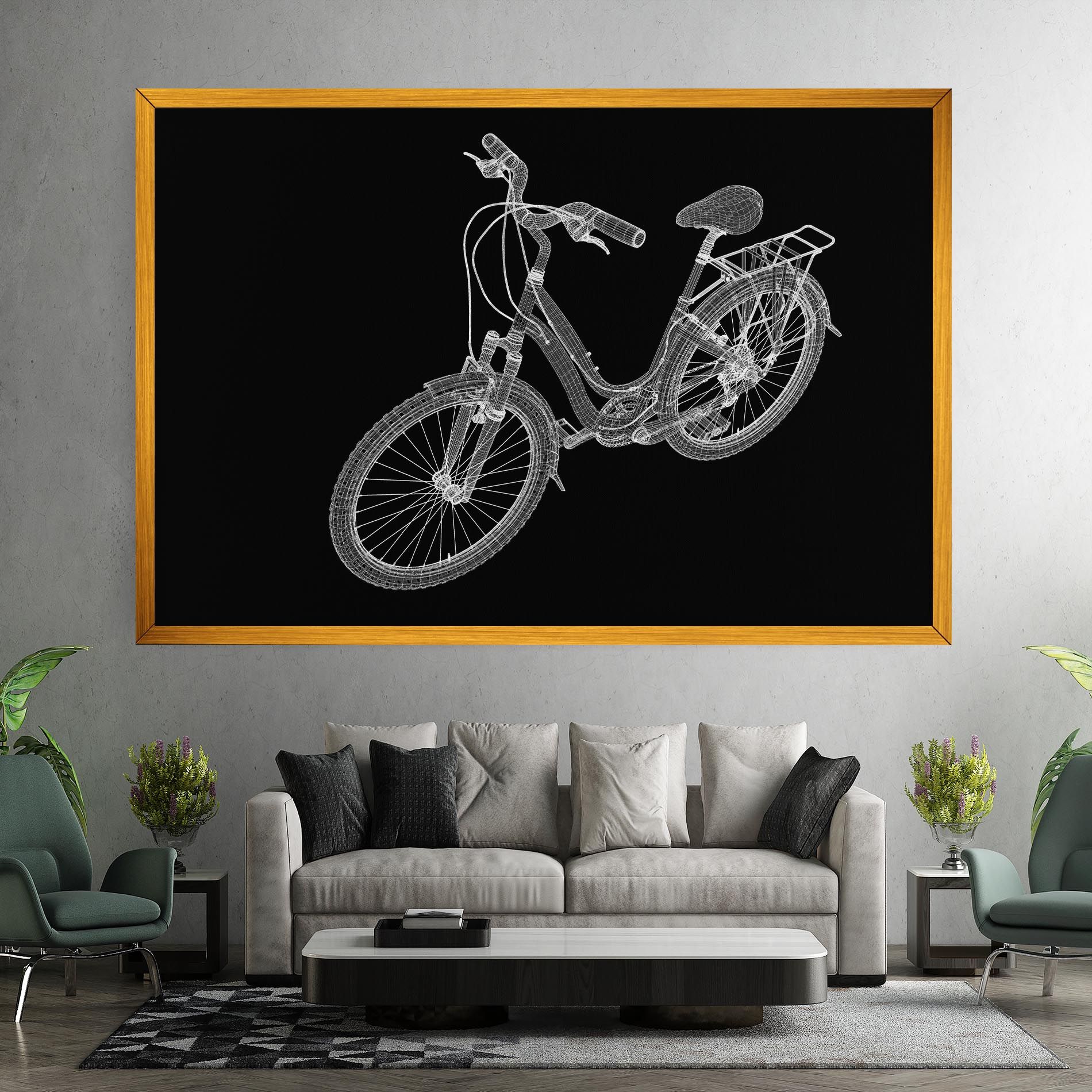 Bicycle 3d Model mockup 7
