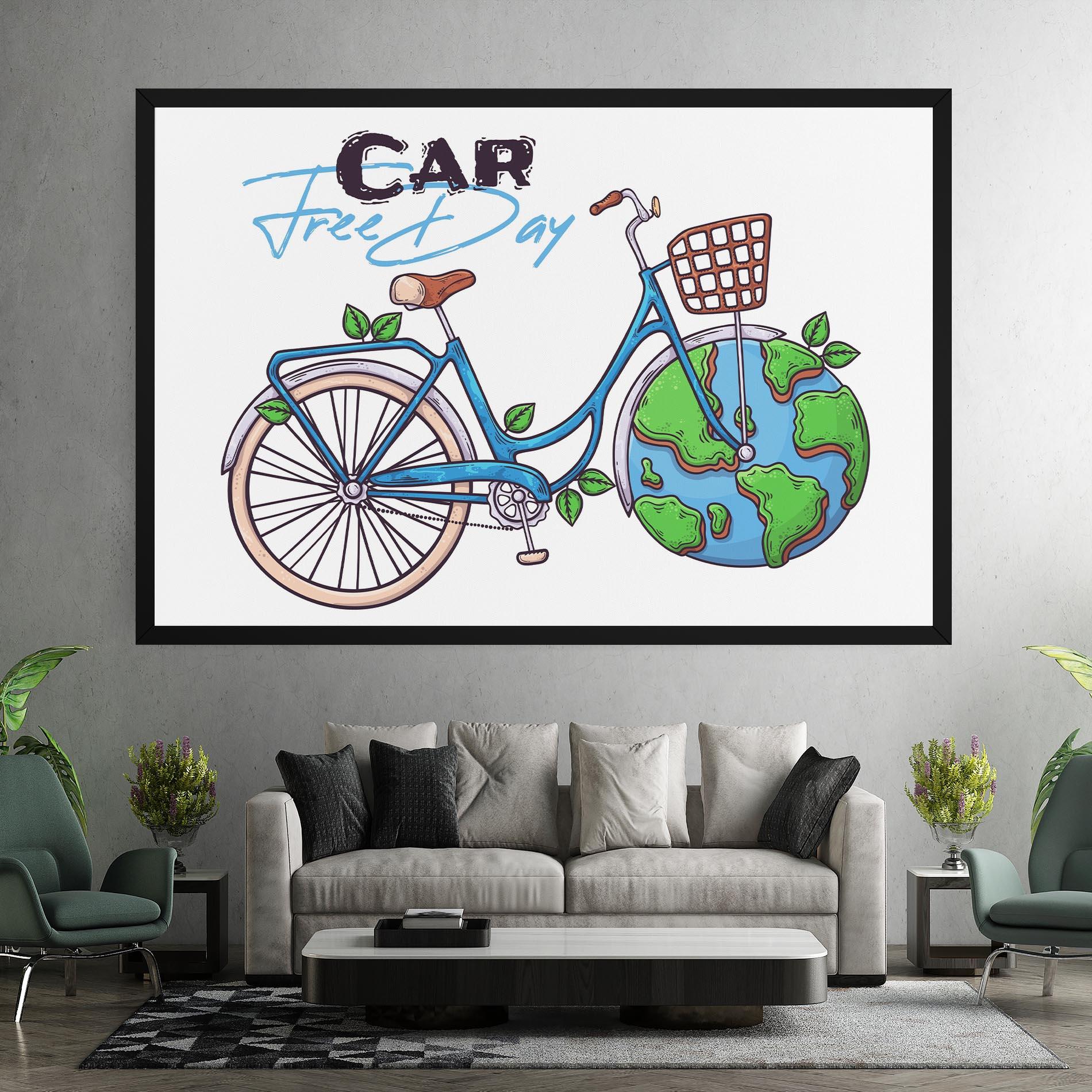 Vászonkép Free Day Bike mockup 7