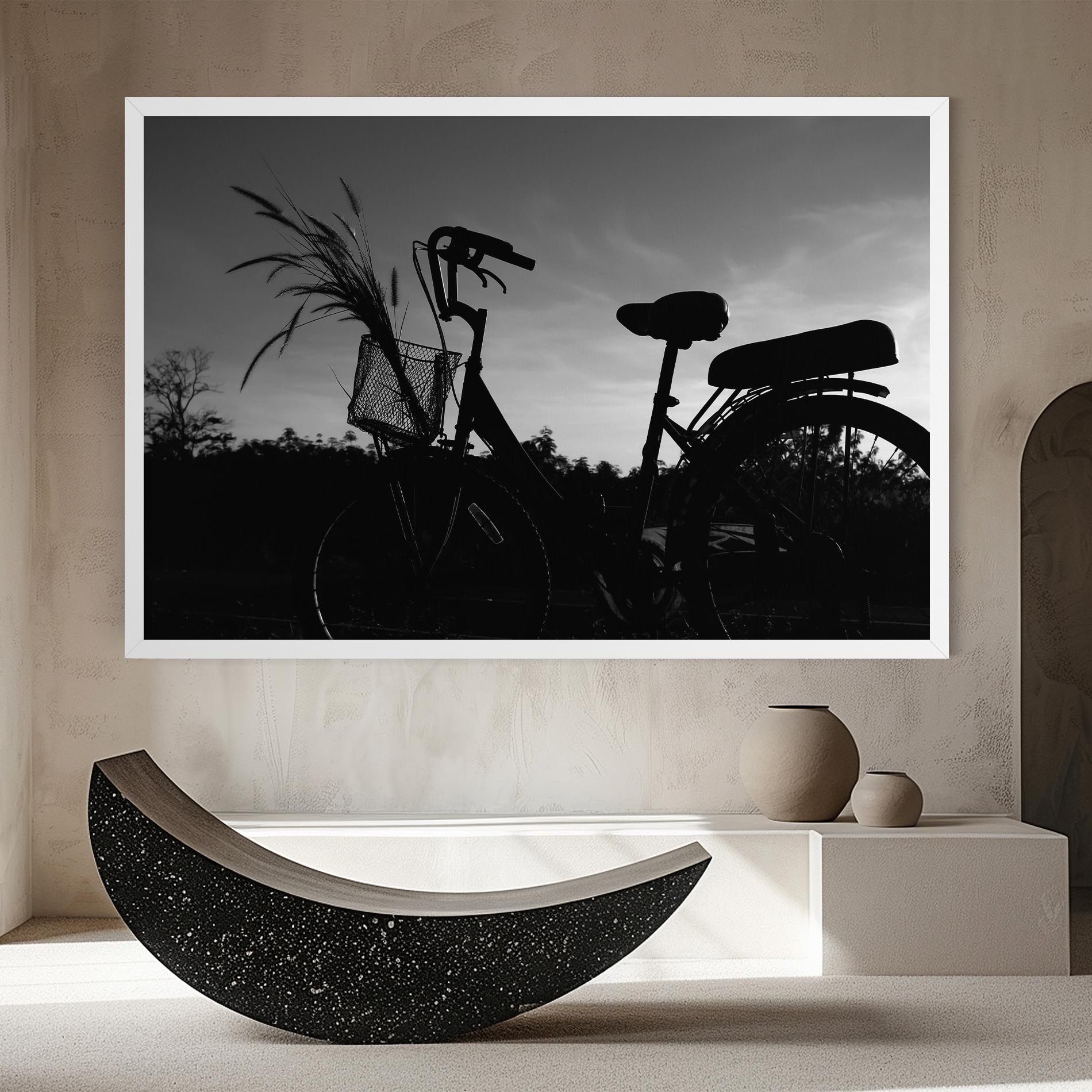 Black Bike Shilouette mockup 8