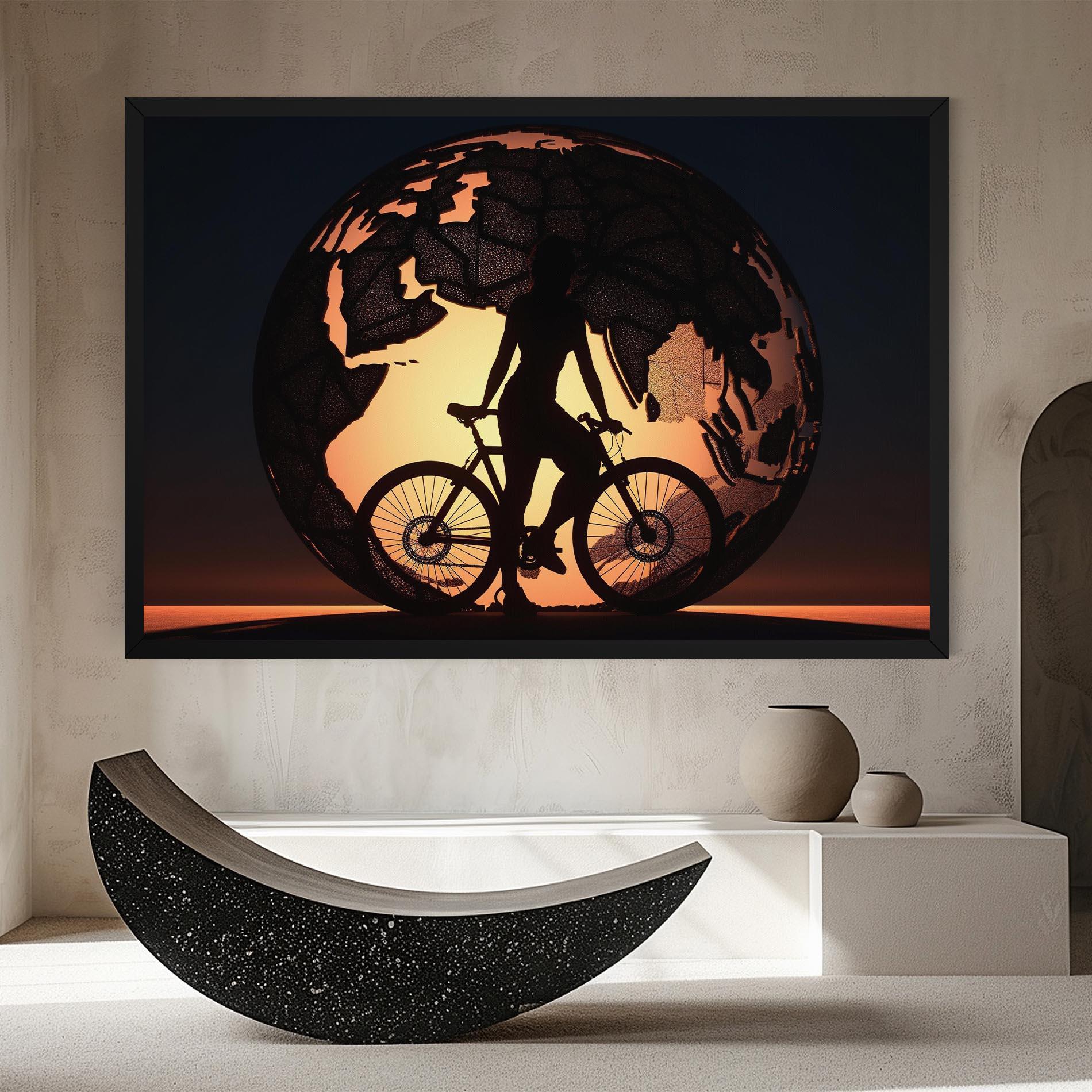 Vászonkép Globe Riding World mockup 8