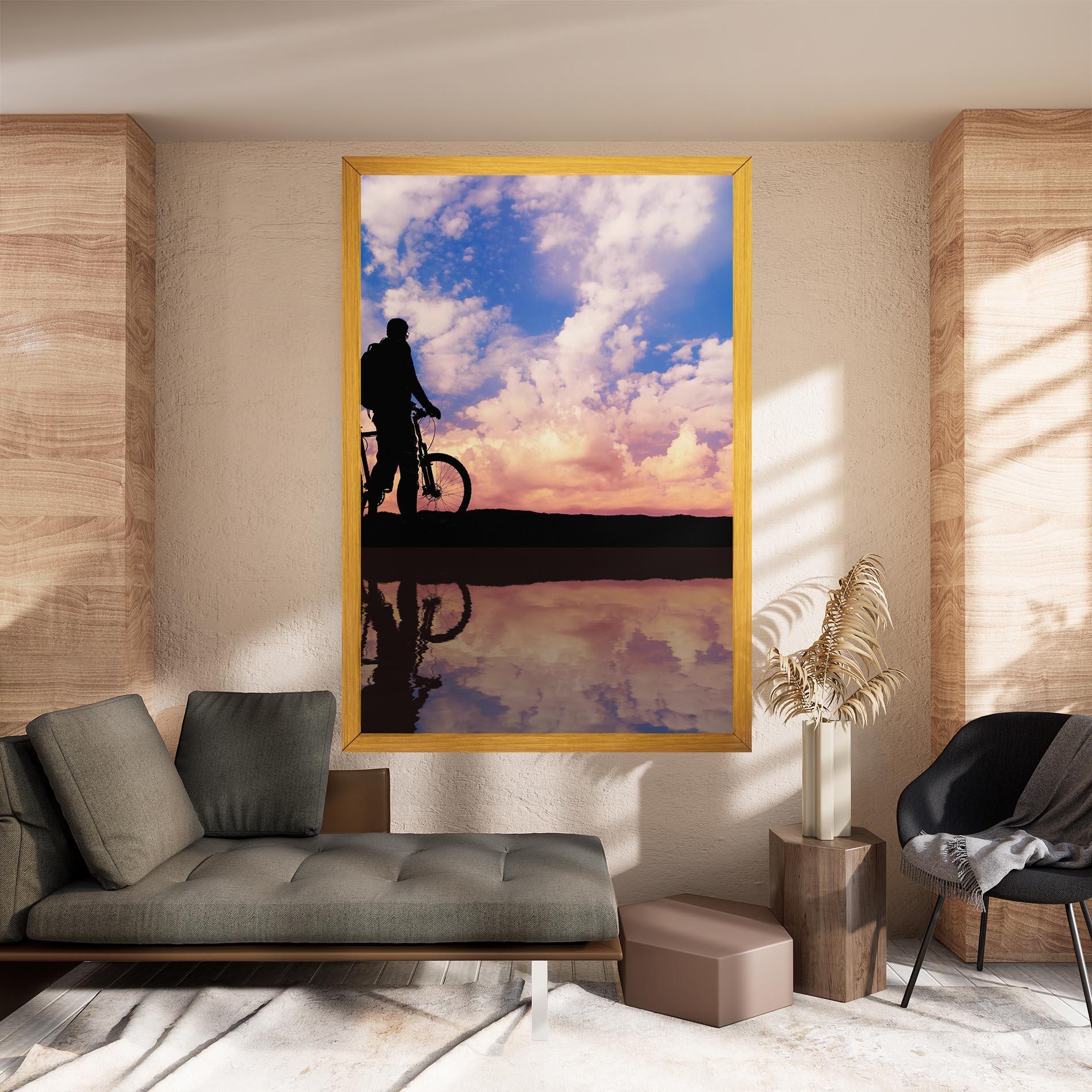 Vászonkép Bike Sunset mockup 8