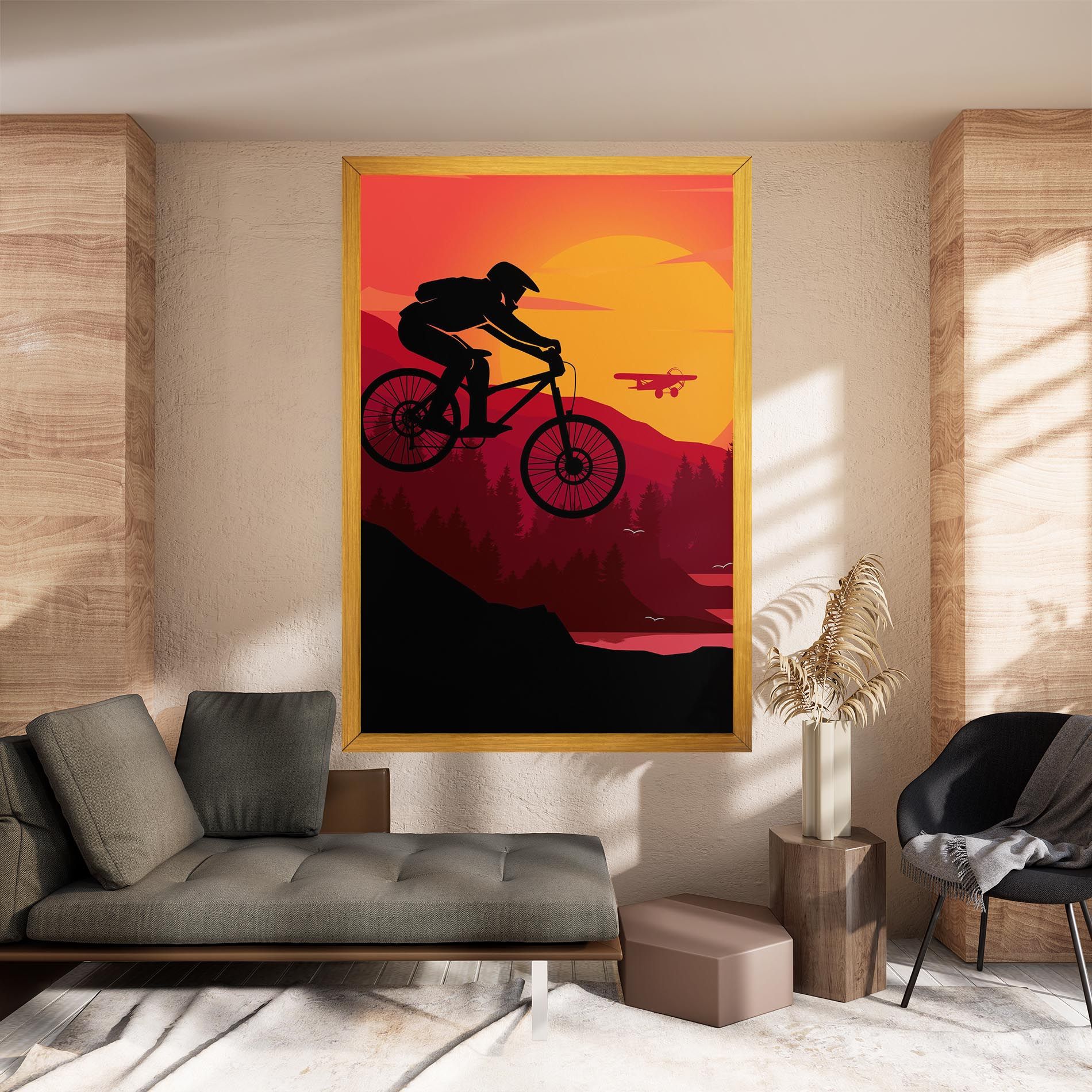 Mountain Bike Sunset mockup 8