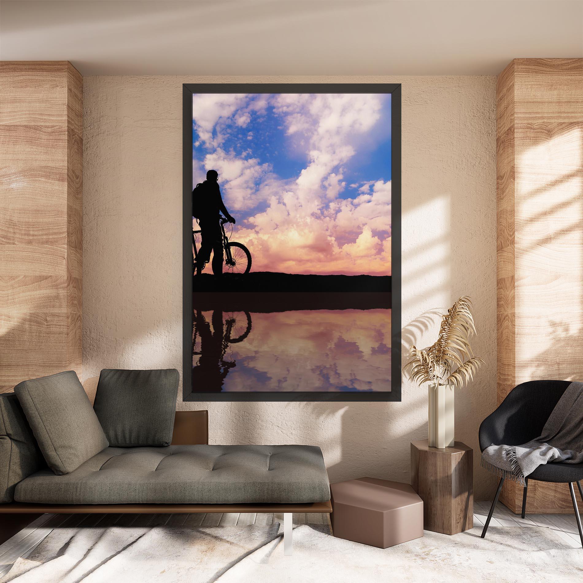 Vászonkép Bike Sunset mockup 8