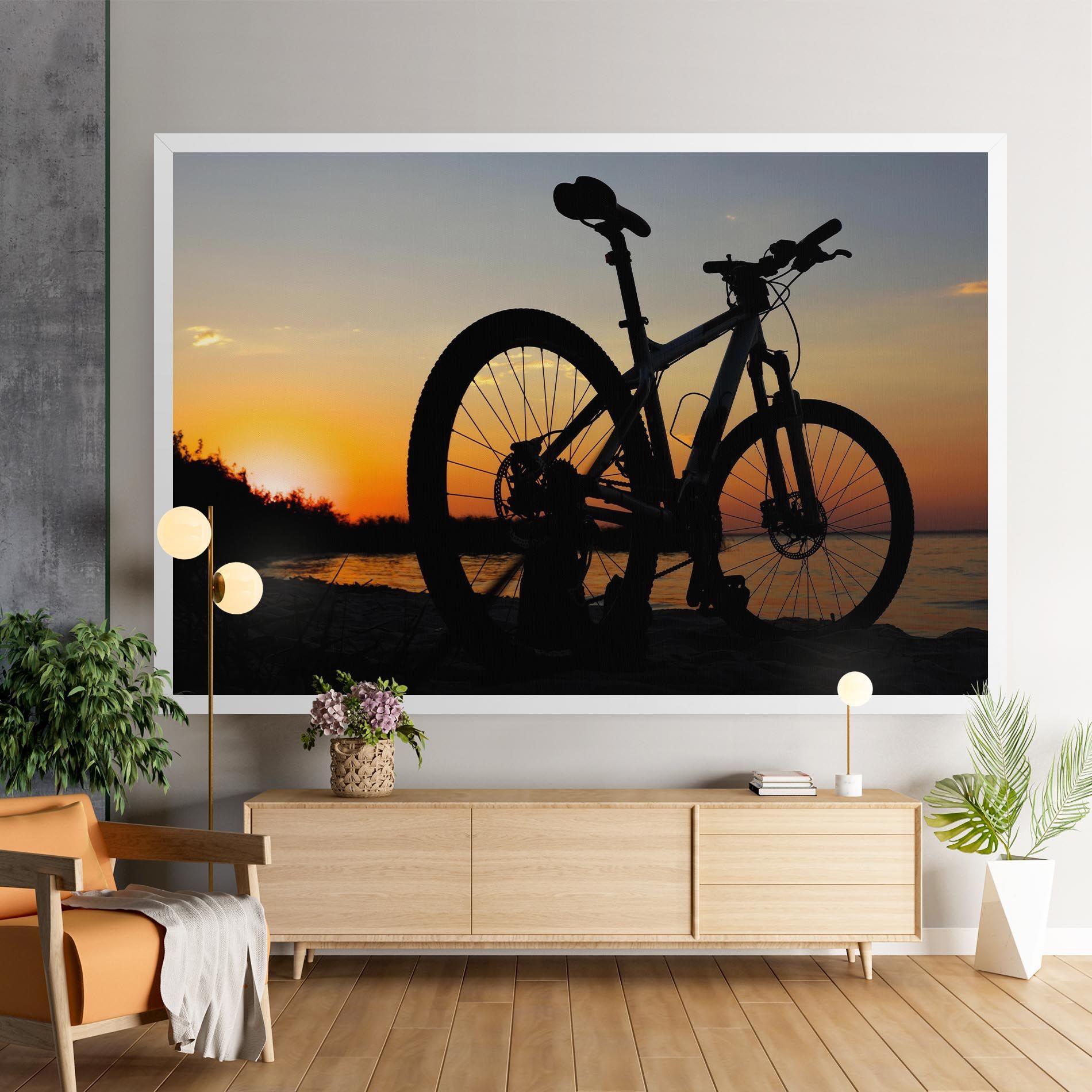 Beach Bike Silhouette mockup 9