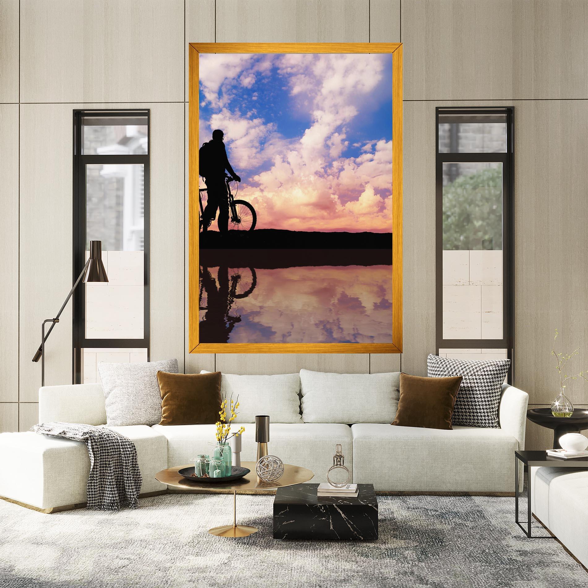 Vászonkép Bike Sunset mockup 2