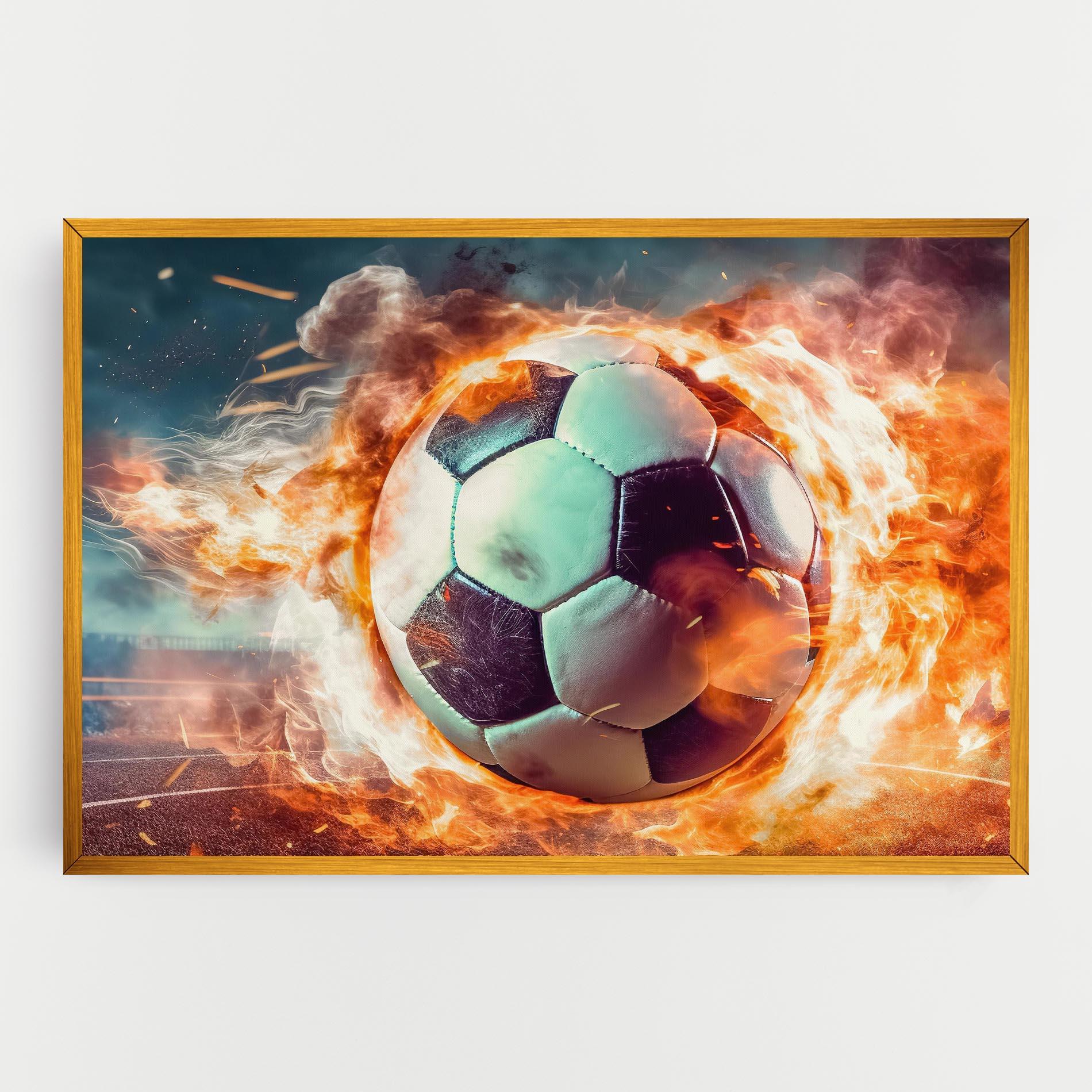 Vászonkép Football Explosion mockup 0