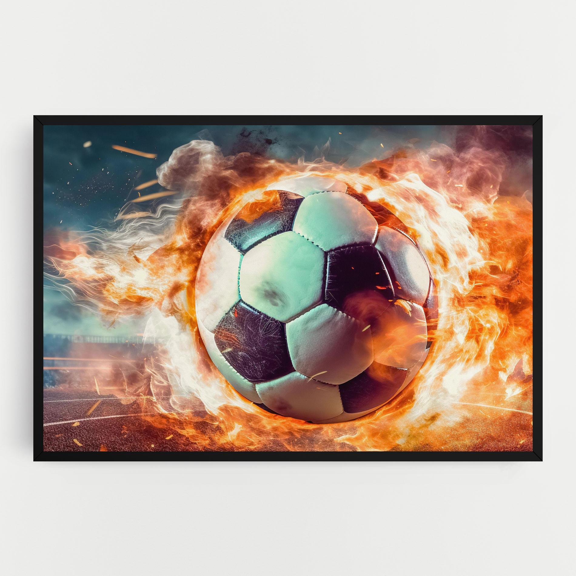 Vászonkép Football Explosion mockup 0
