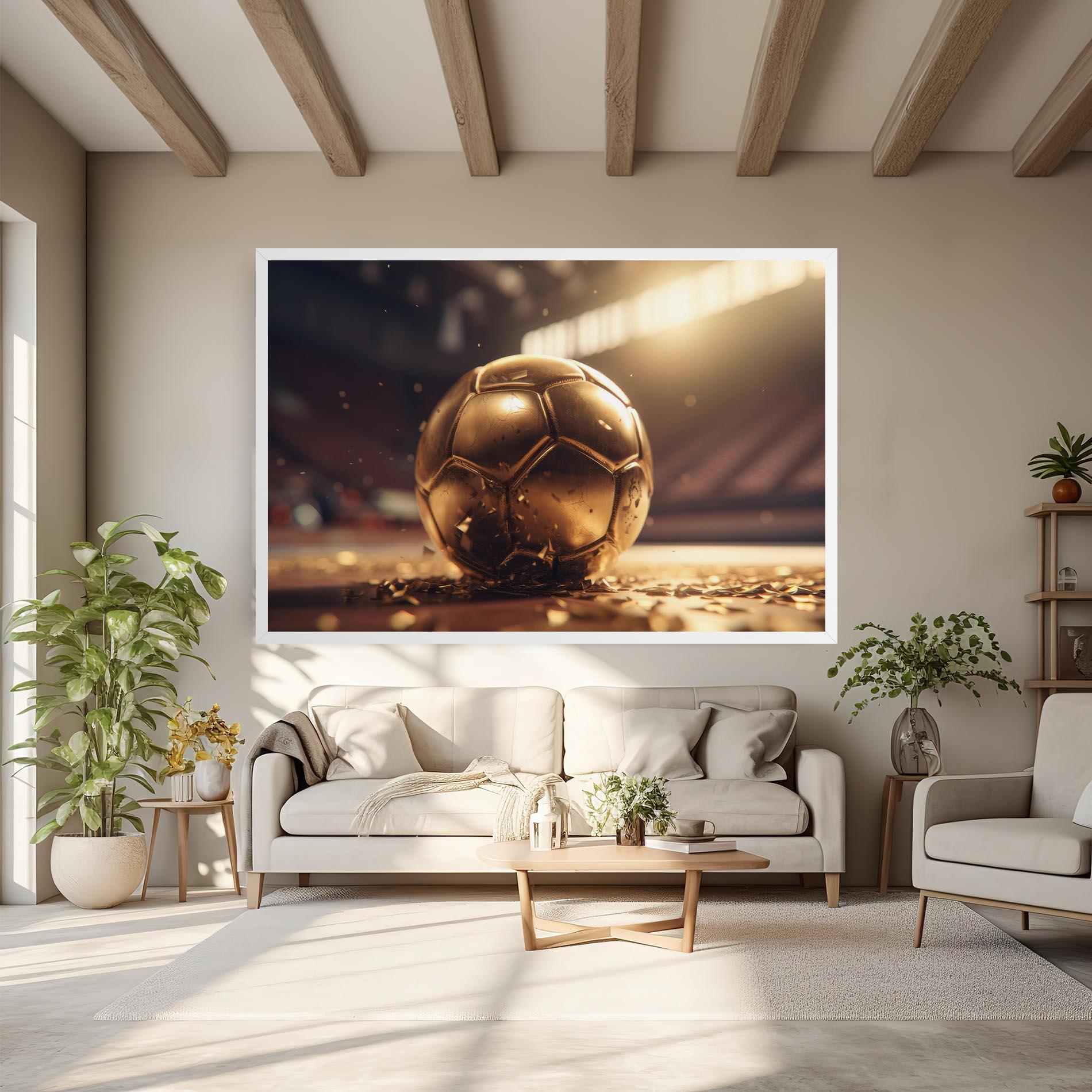 Vászonkép Award For Football mockup 6