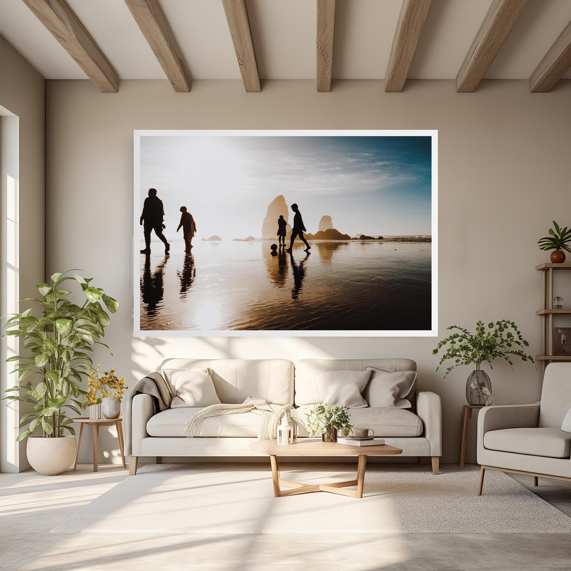 Vászonkép Football On Water mockup 6