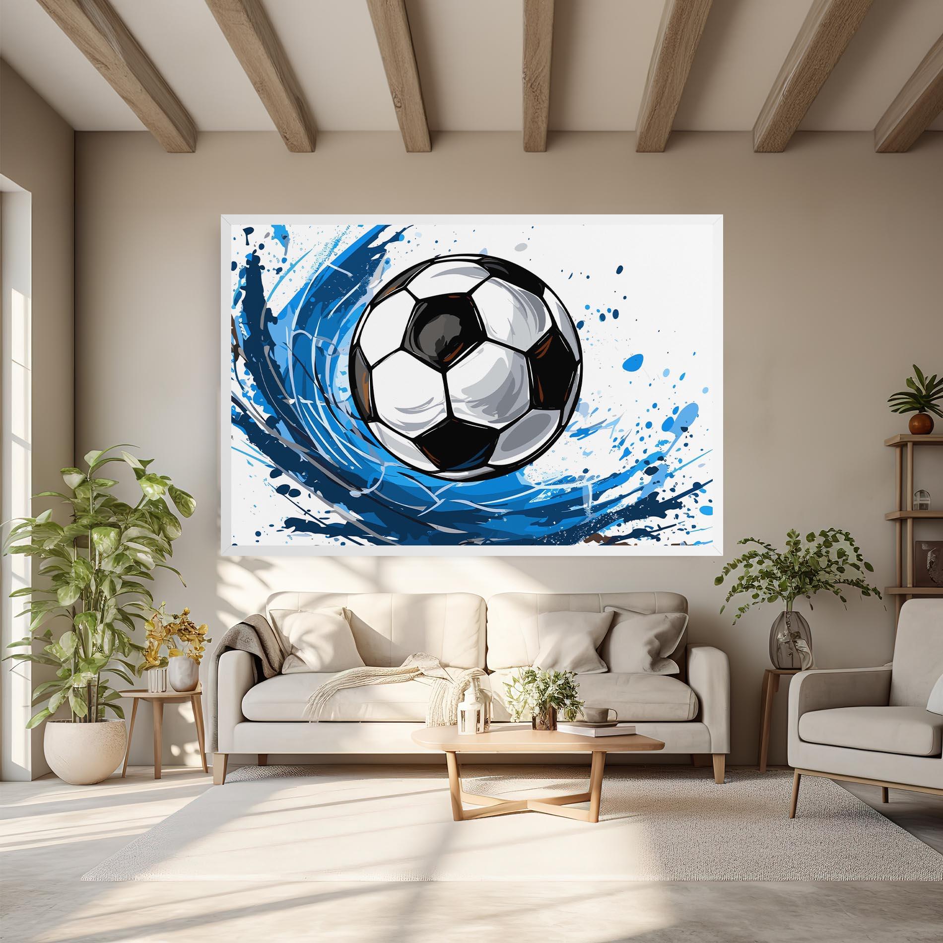 Vászonkép Football Wave mockup 6