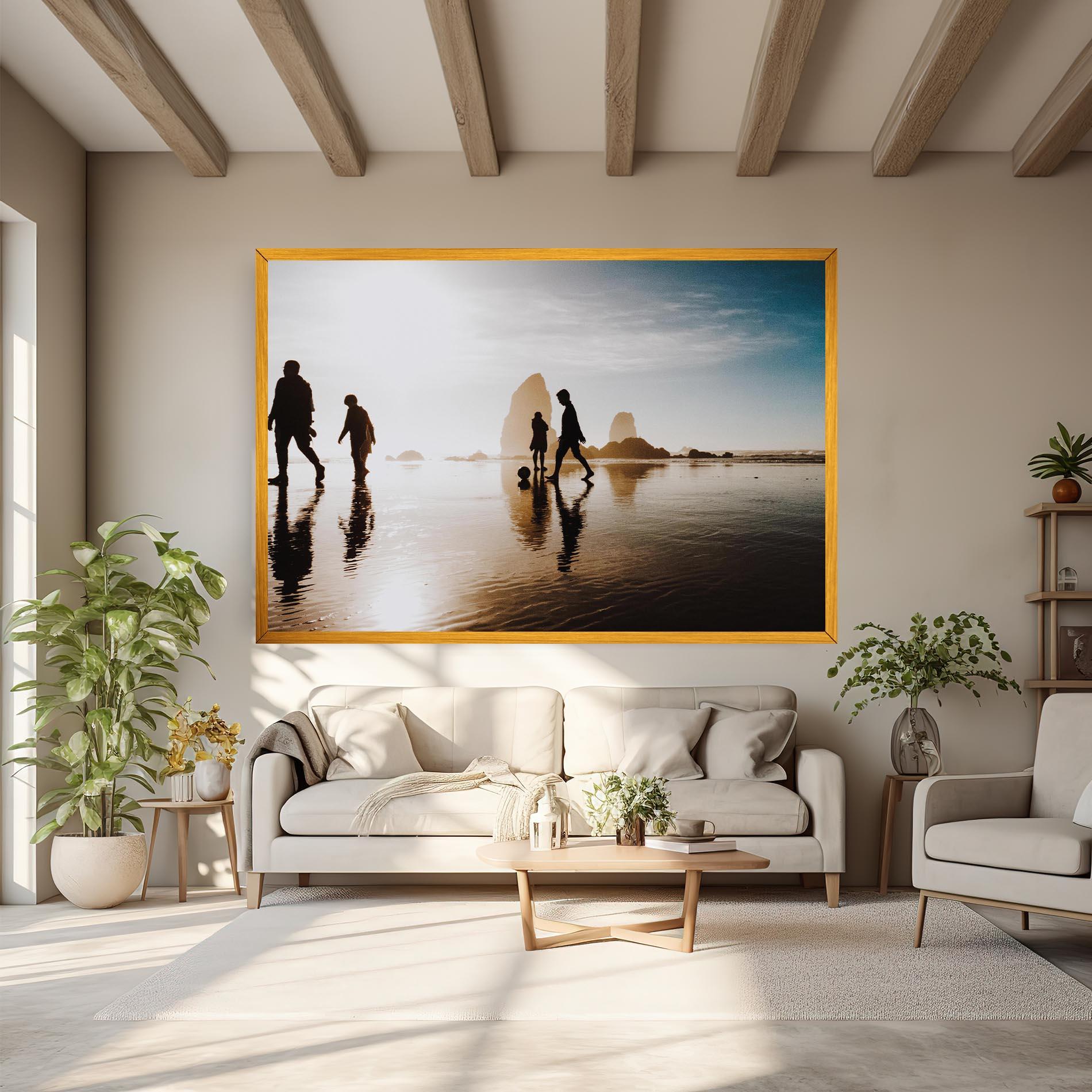 Vászonkép Football On Water mockup 6