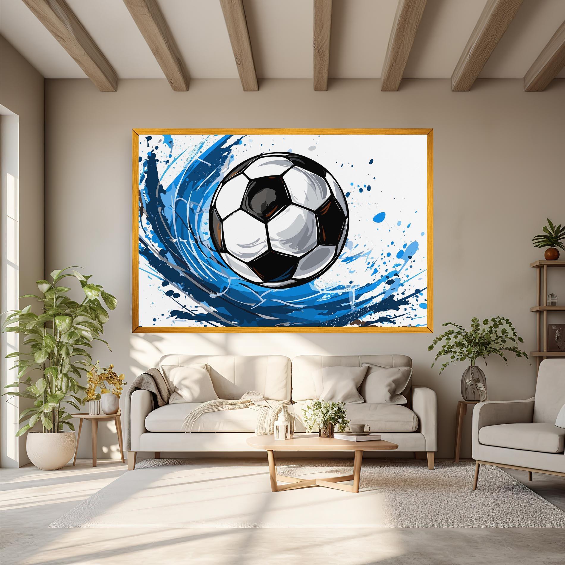 Vászonkép Football Wave mockup 6