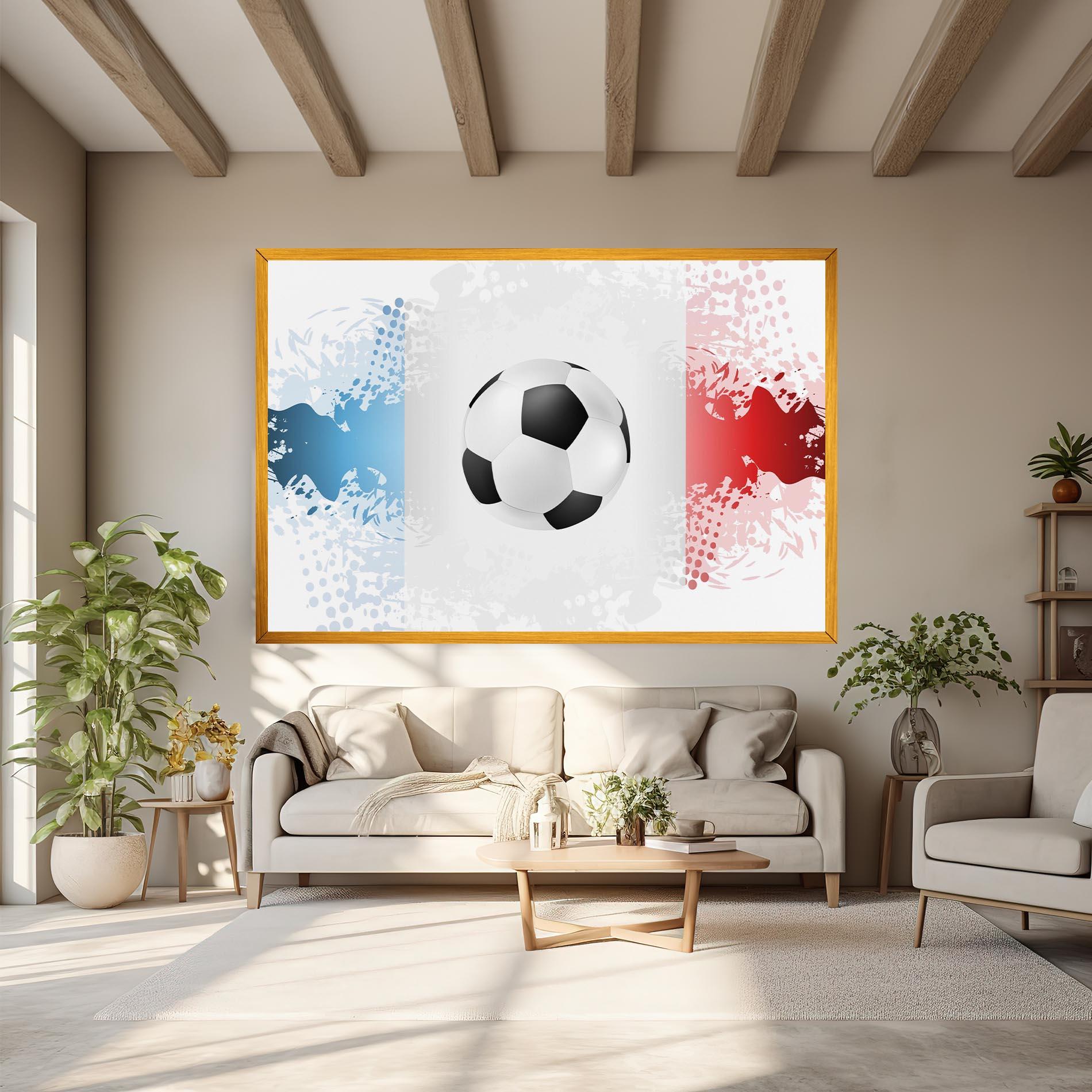 Vászonkép France Football mockup 6