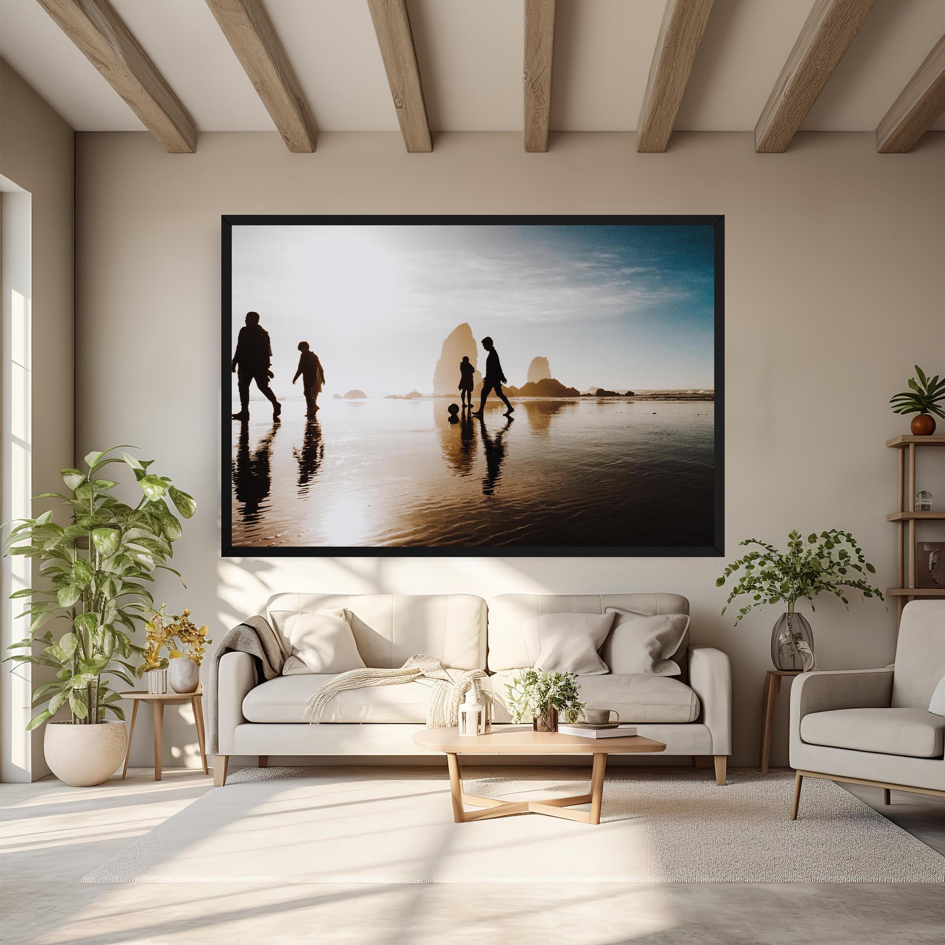 Vászonkép Football On Water mockup 6