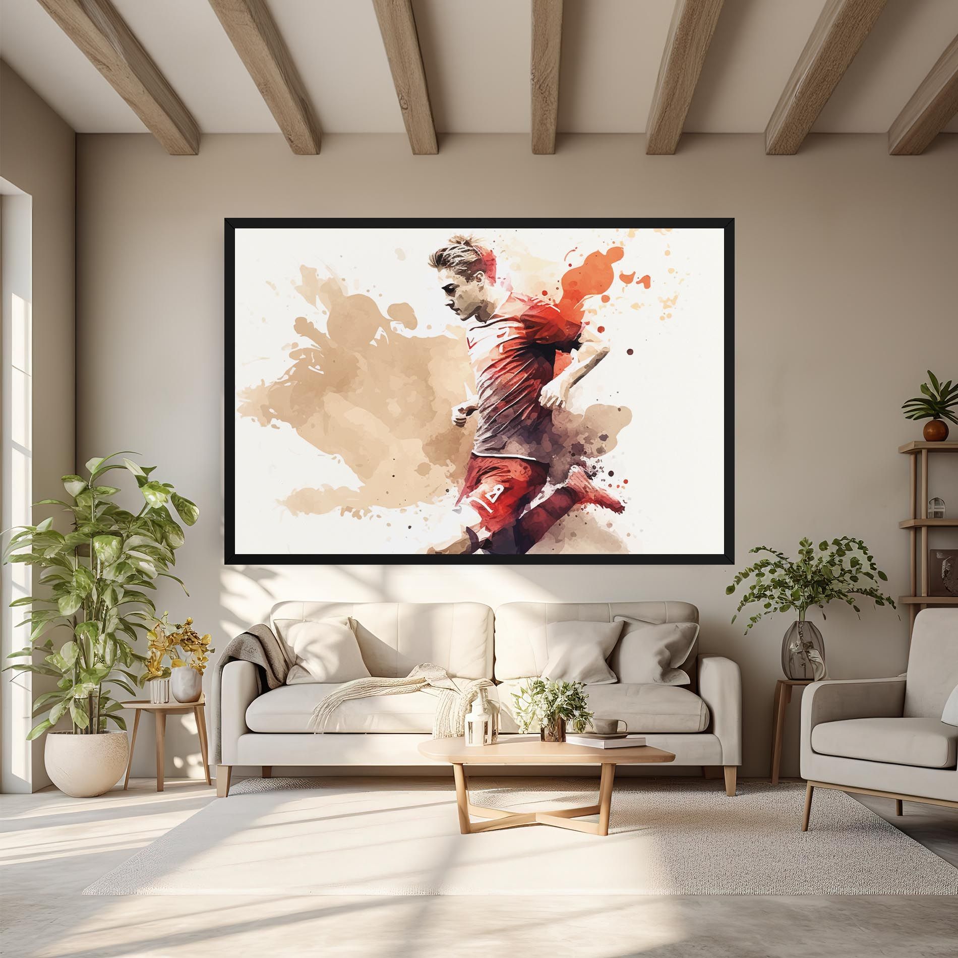 Football Red Cream mockup 6