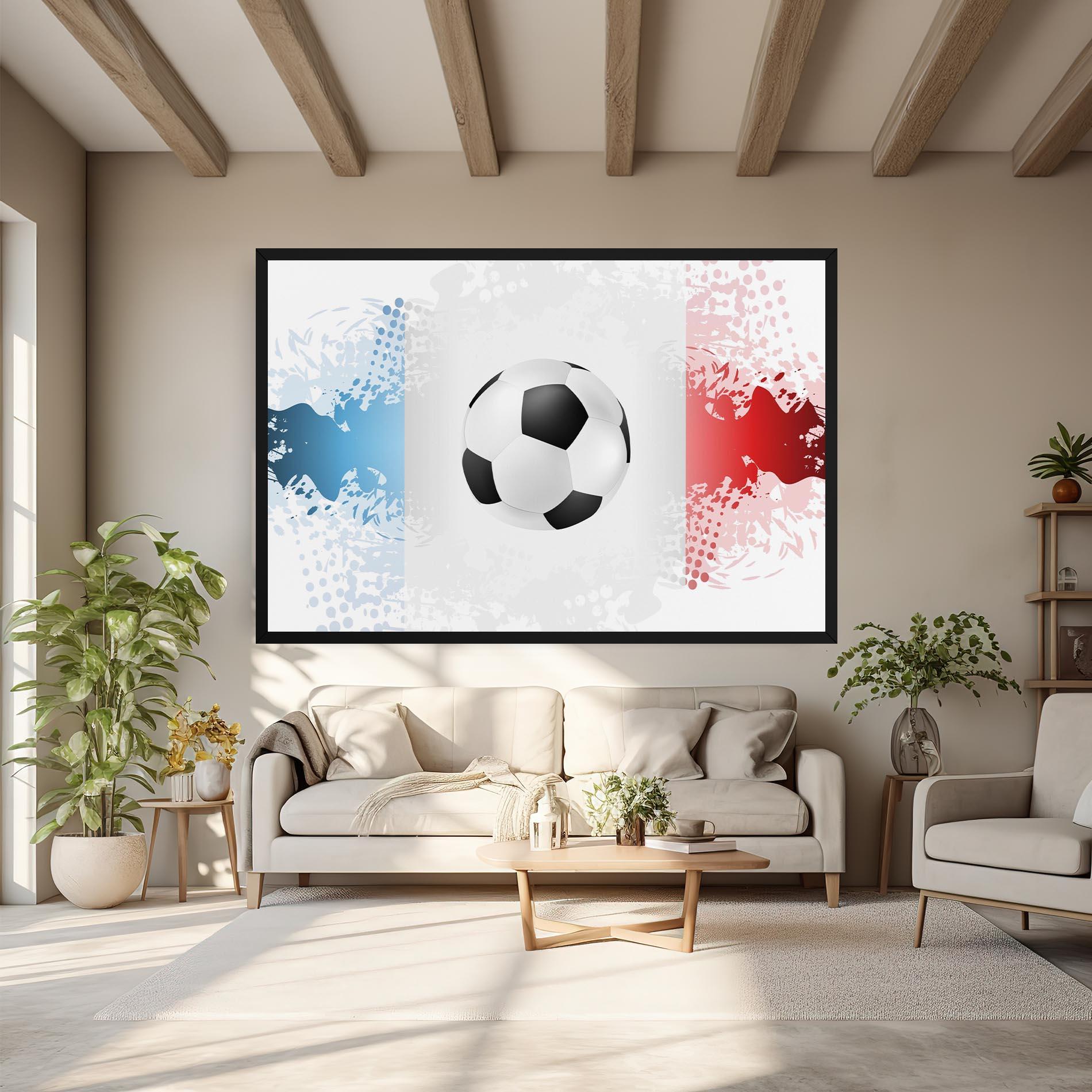Vászonkép France Football mockup 6