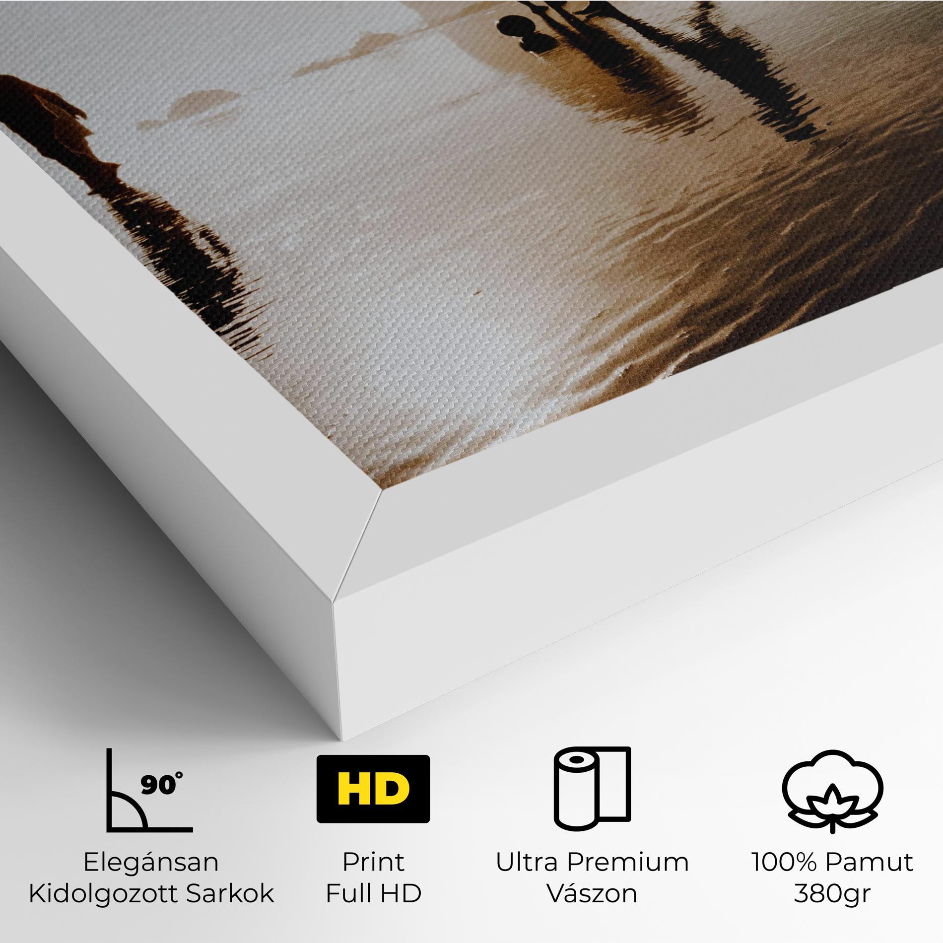 Vászonkép Football On Water mockup 4