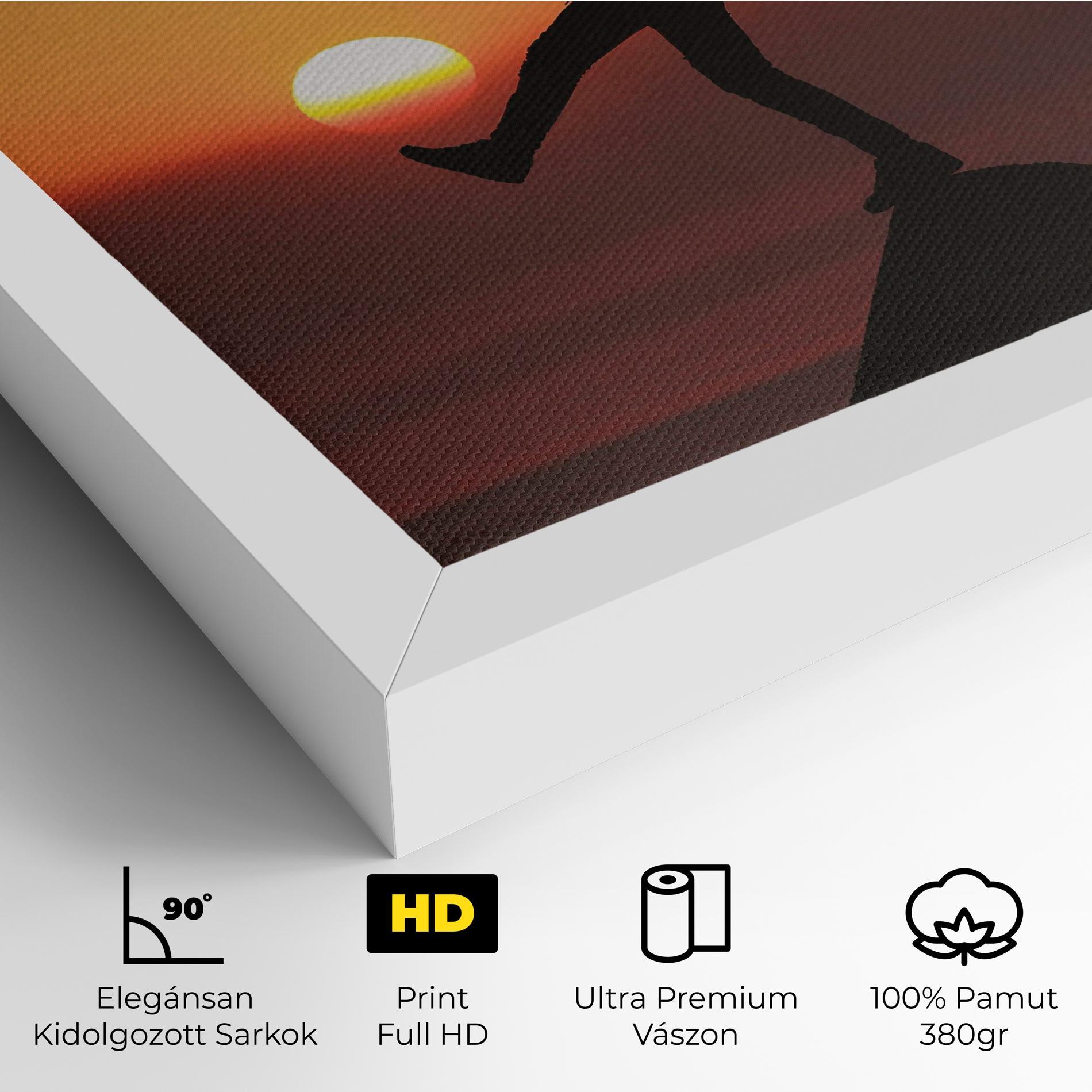 Vászonkép Football With The Sun mockup 4