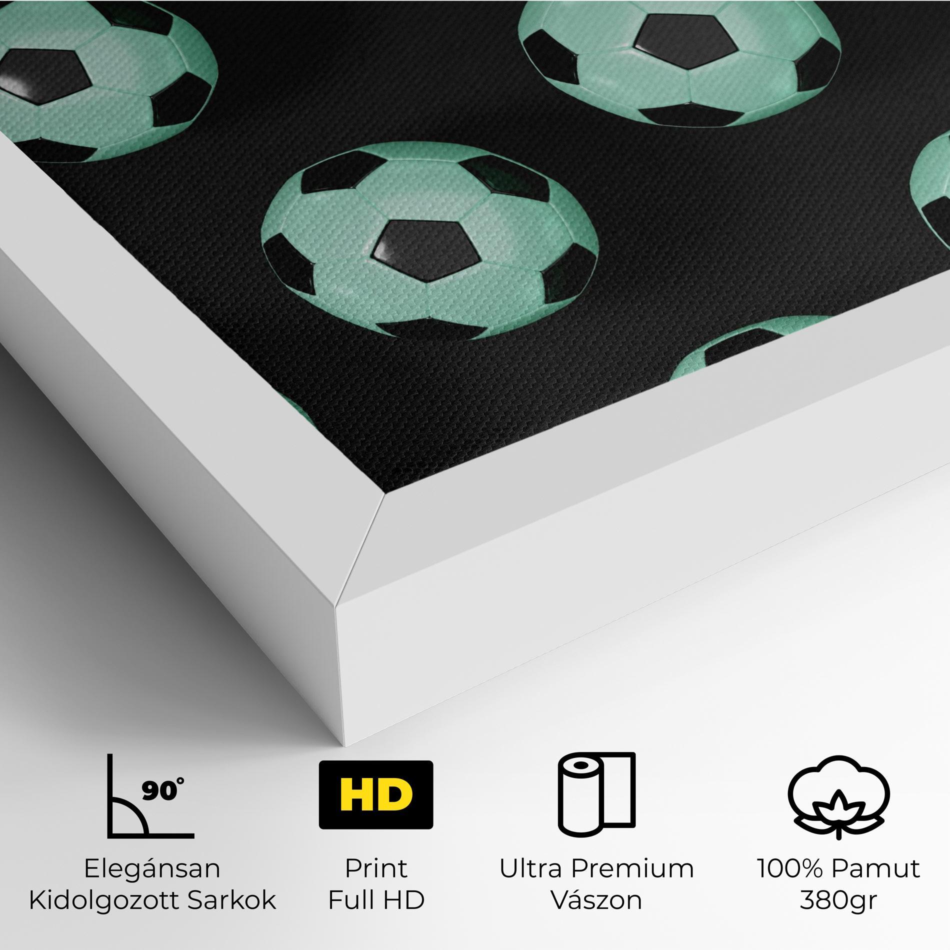 Vászonkép Green Light Football mockup 4