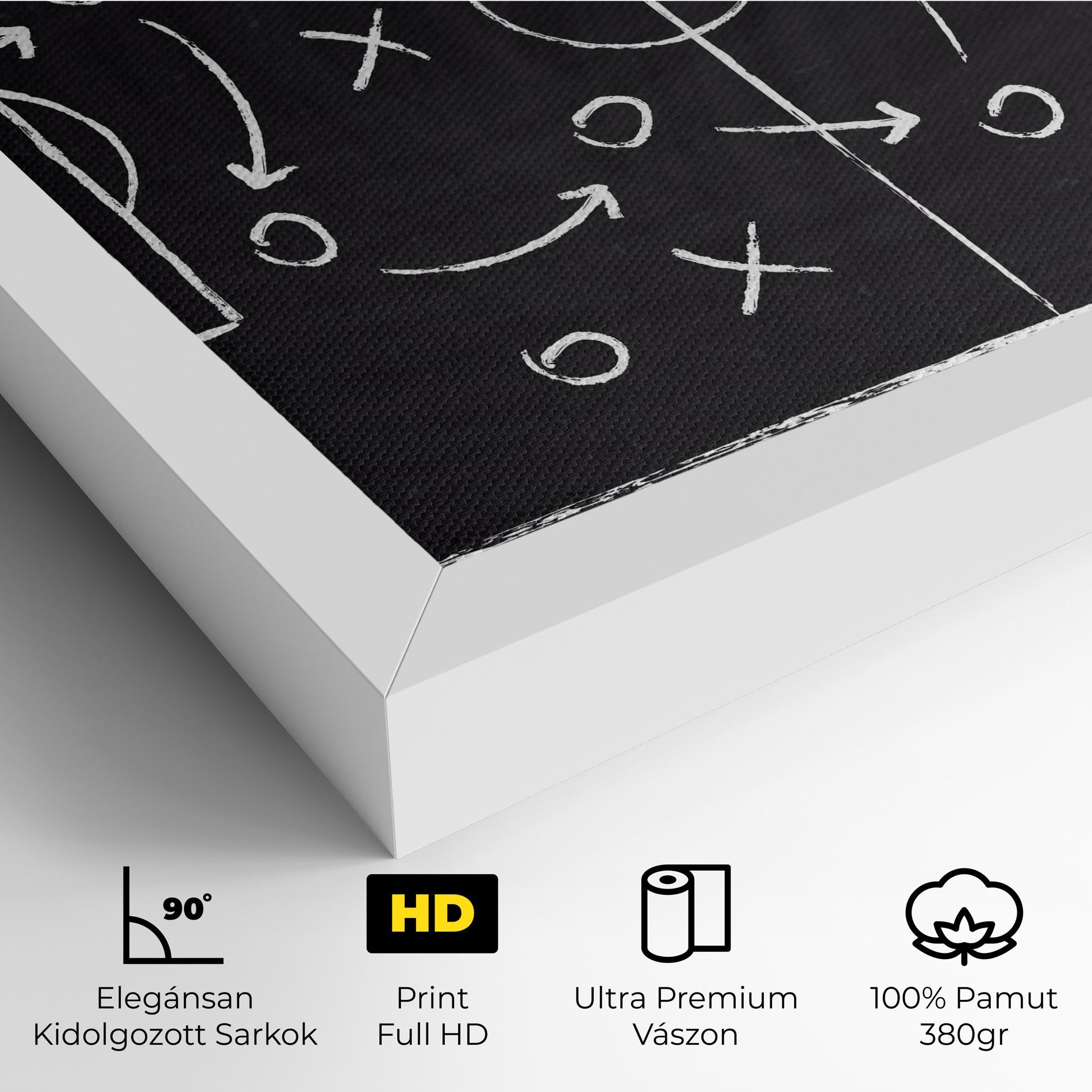 Vászonkép Grey Board Football mockup 4