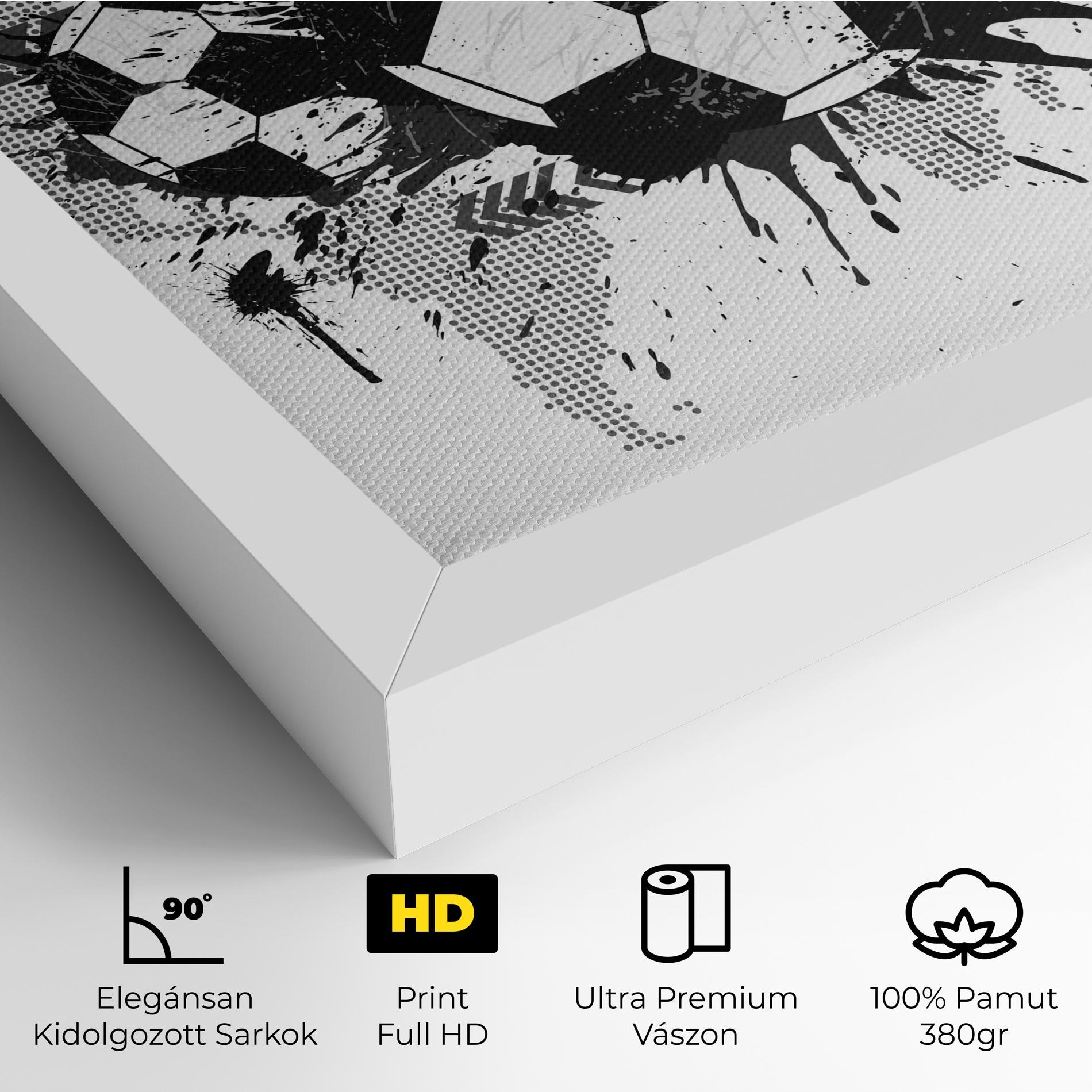 Vászonkép Grey Foodball mockup 4