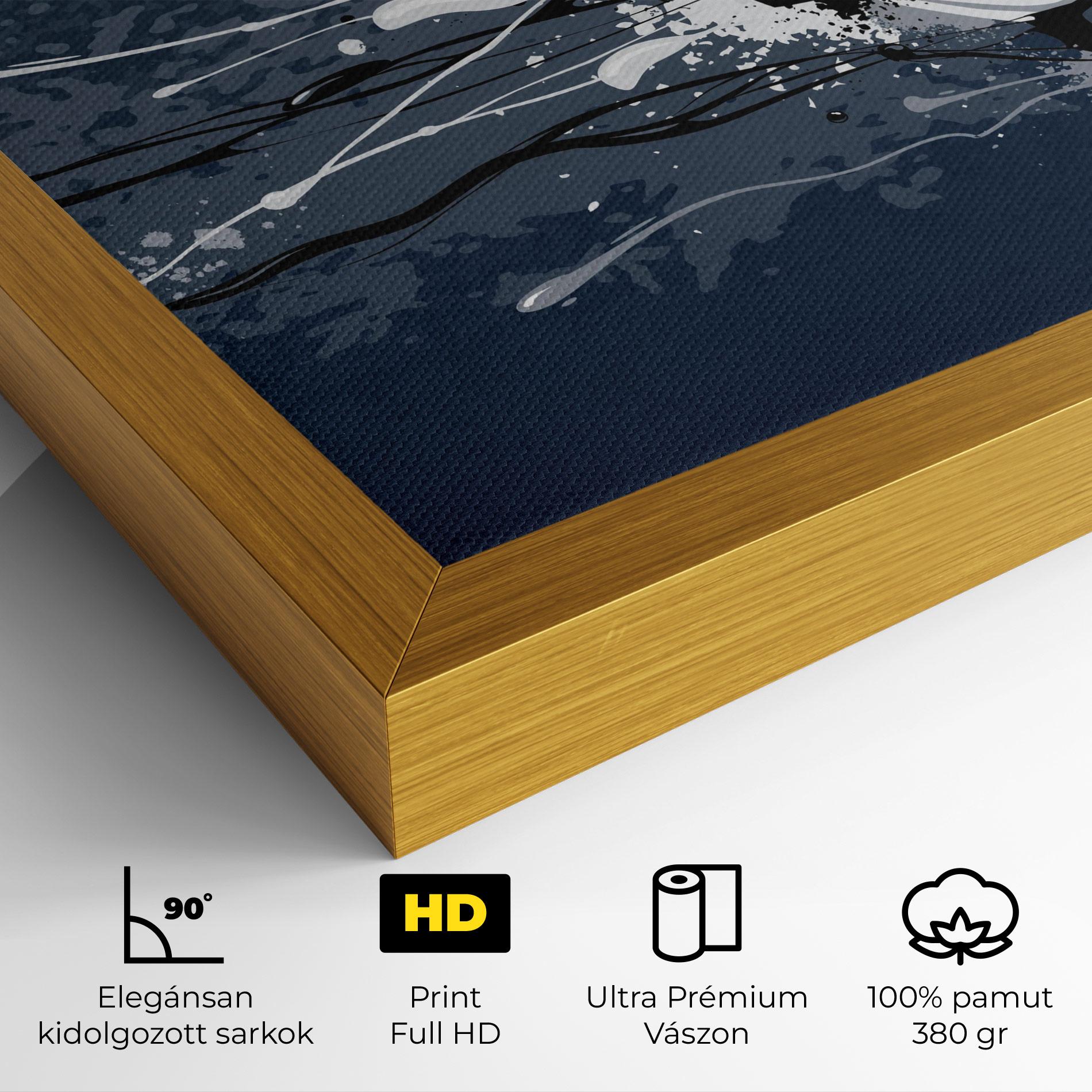 Vászonkép Blue Football mockup 4