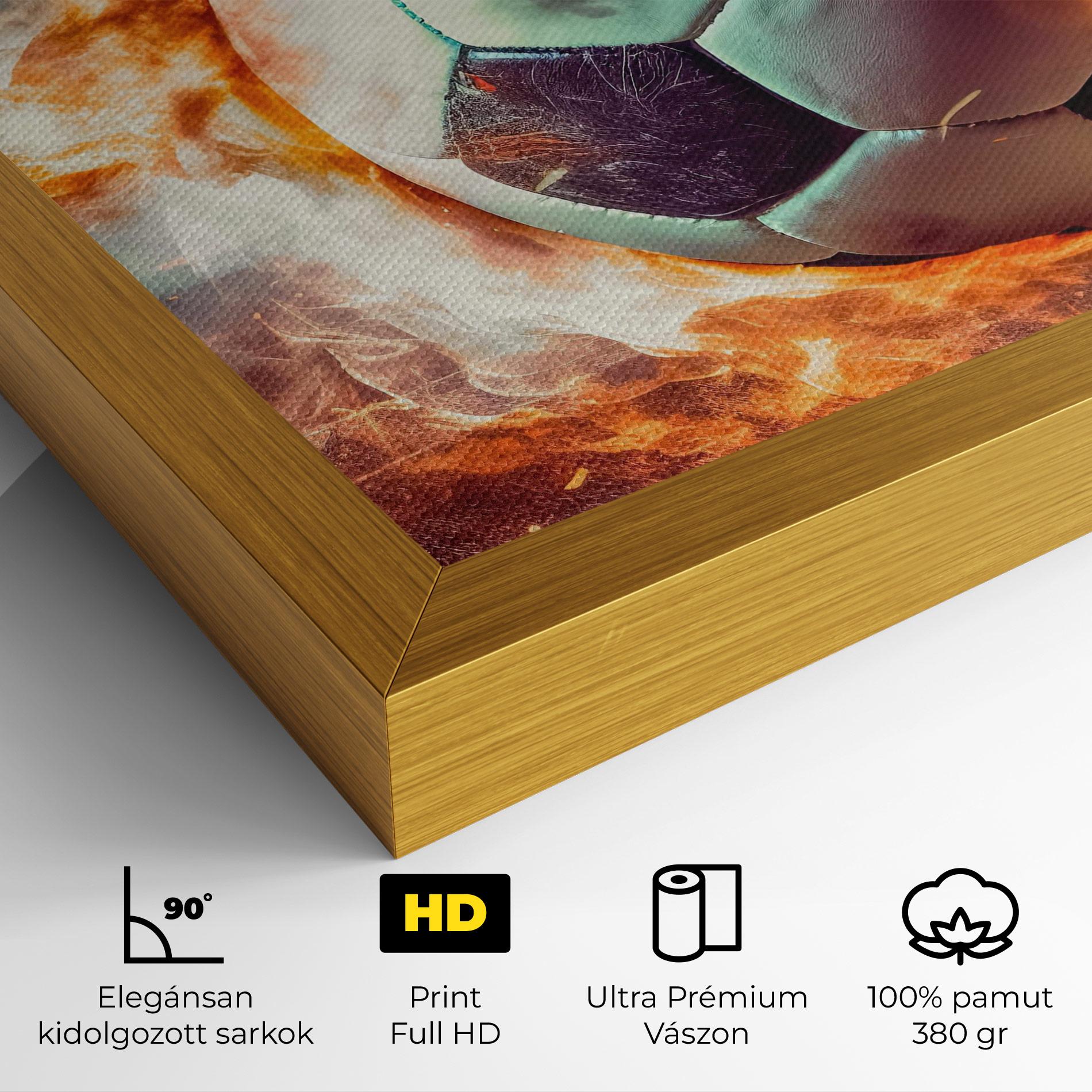 Vászonkép Football Explosion mockup 4