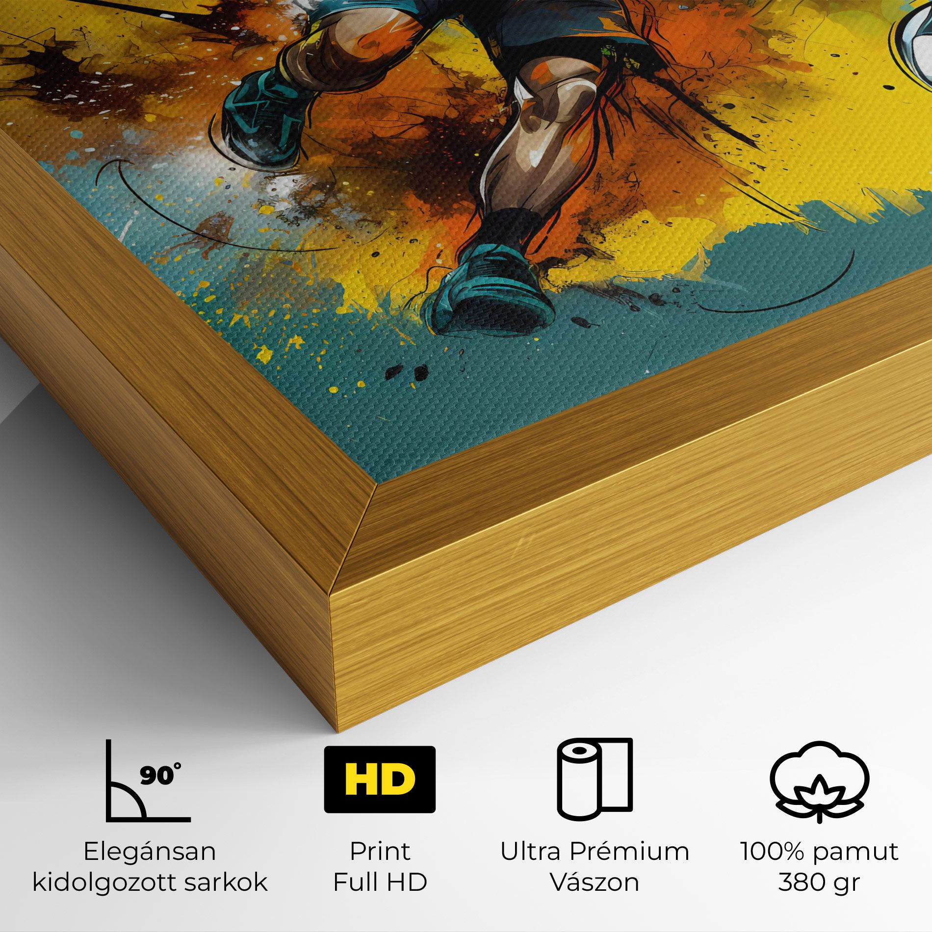 Football Player Painting mockup 4